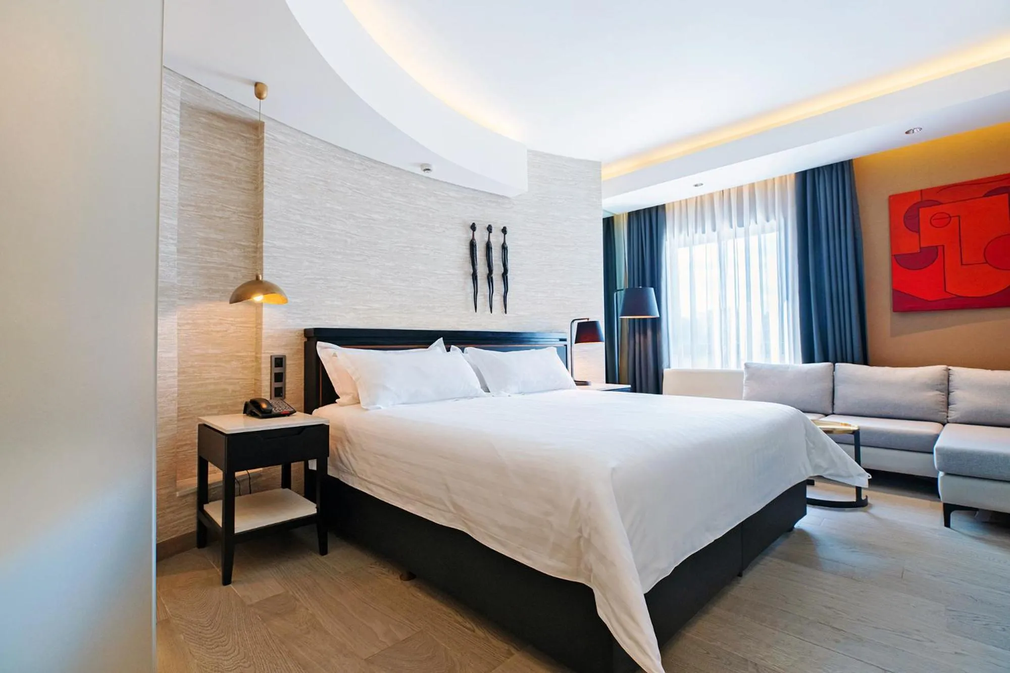 Bed in Tribe Hotel, Nairobi, a Member of Design Hotels