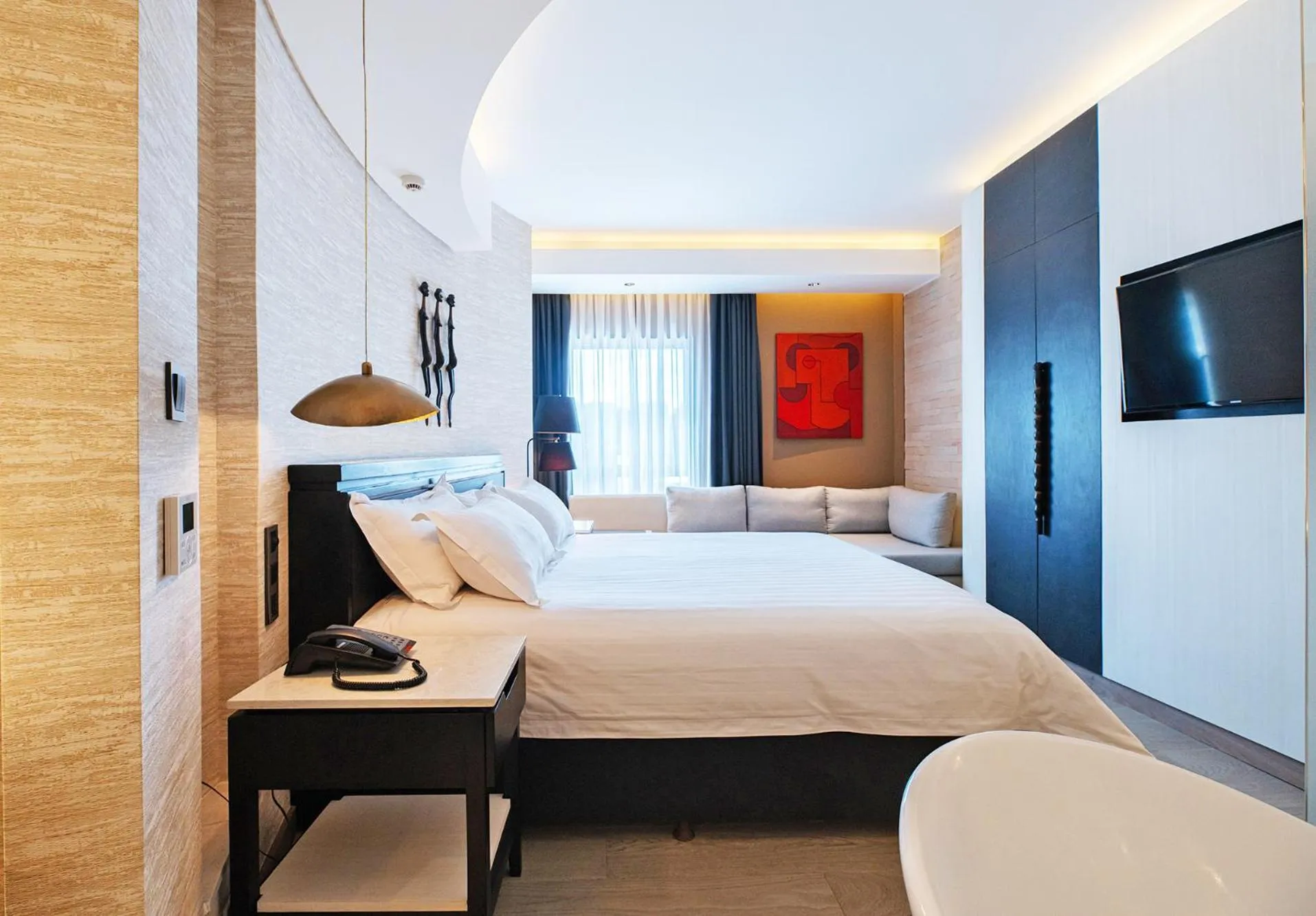 Bed in Tribe Hotel, Nairobi, a Member of Design Hotels