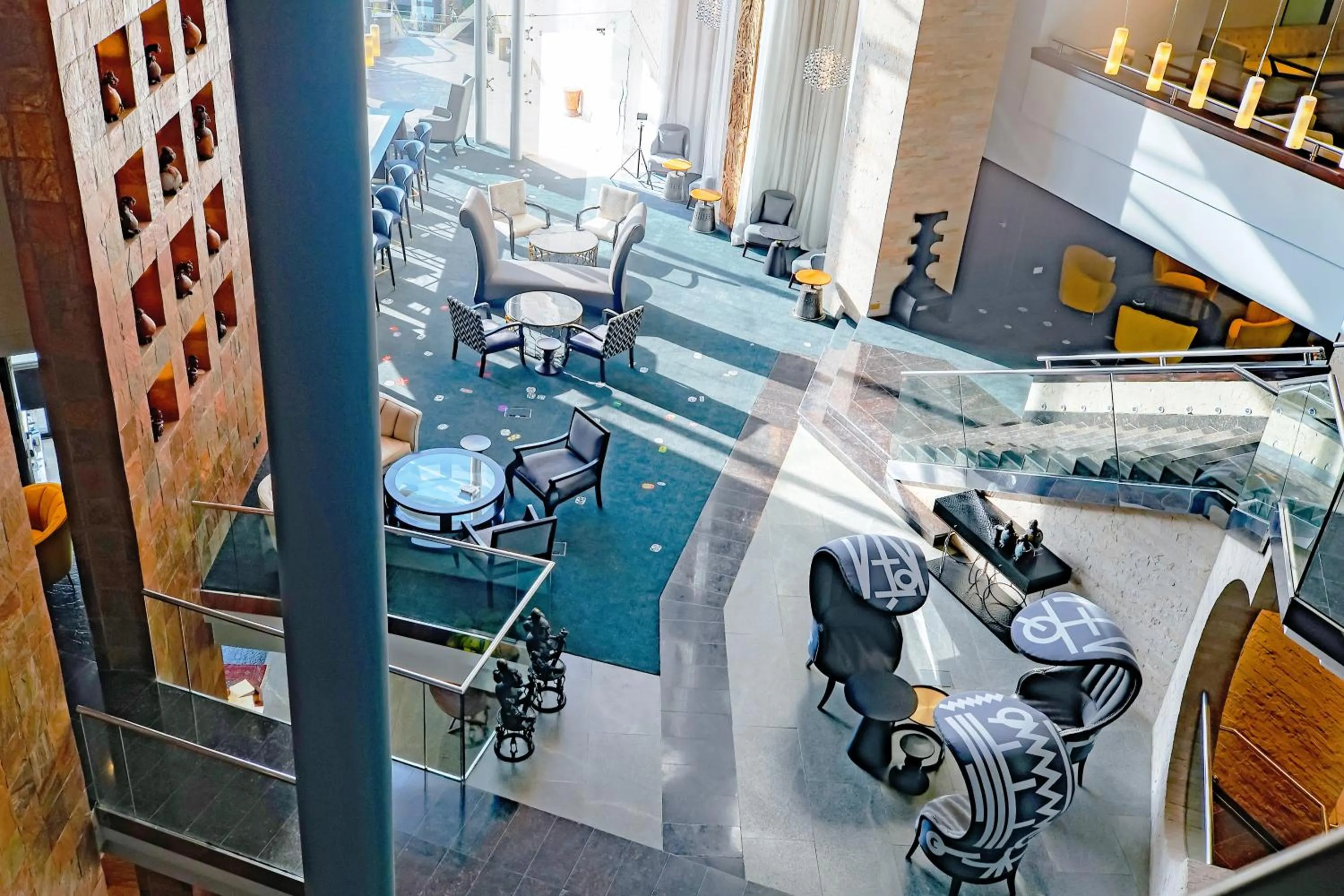 Lobby or reception in Tribe Hotel, Nairobi, a Member of Design Hotels