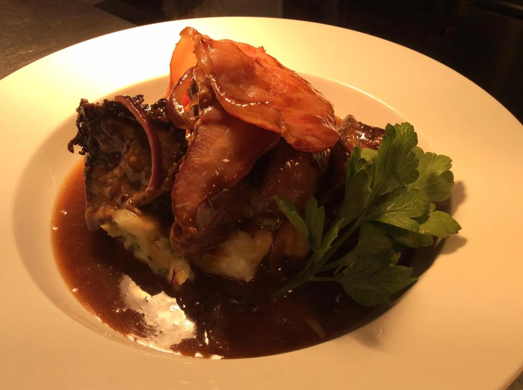 Food close-up in Three-Cranes