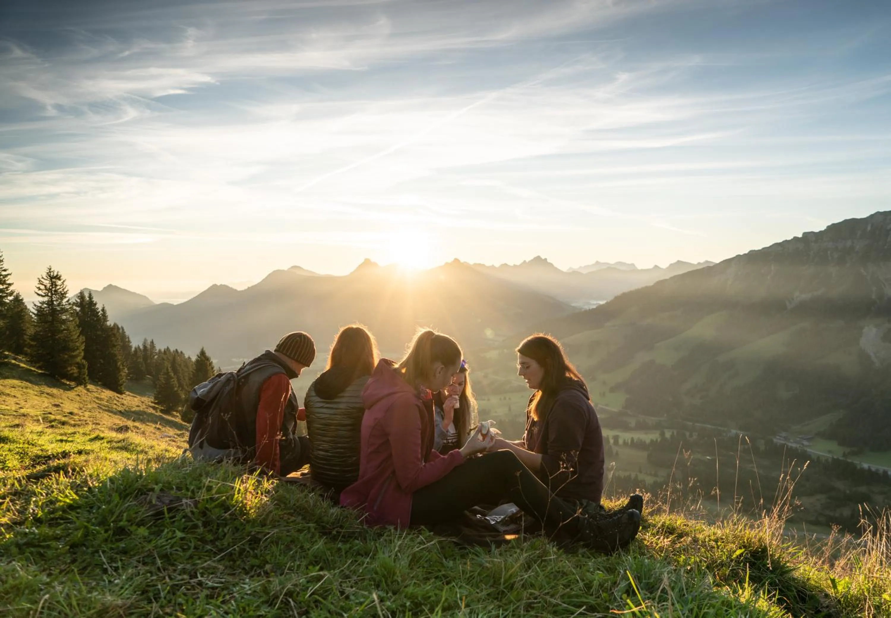 Sunrise in Panoramahotel Oberjoch