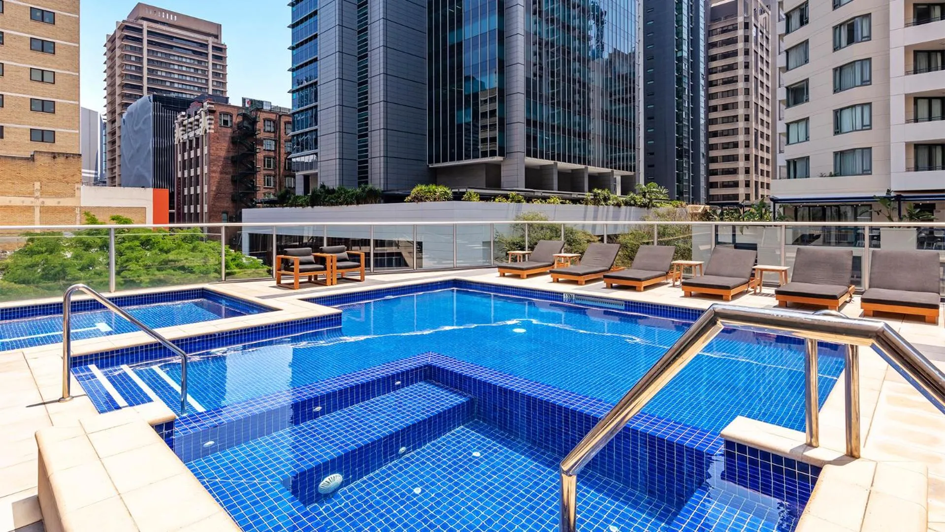 Swimming pool in Oaks Brisbane Festival Suites