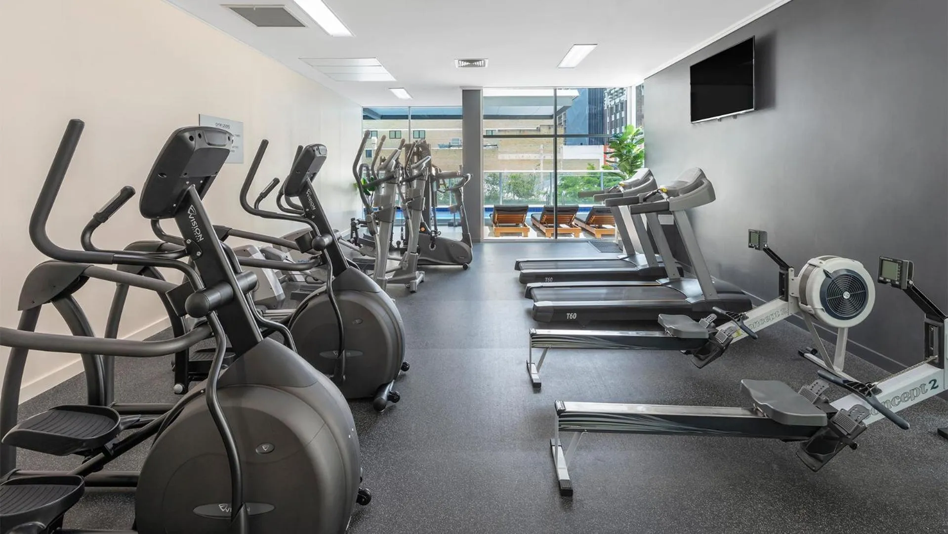 Fitness centre/facilities in Oaks Brisbane Festival Suites