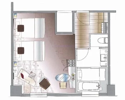 Floor plan in Hotel Bestland