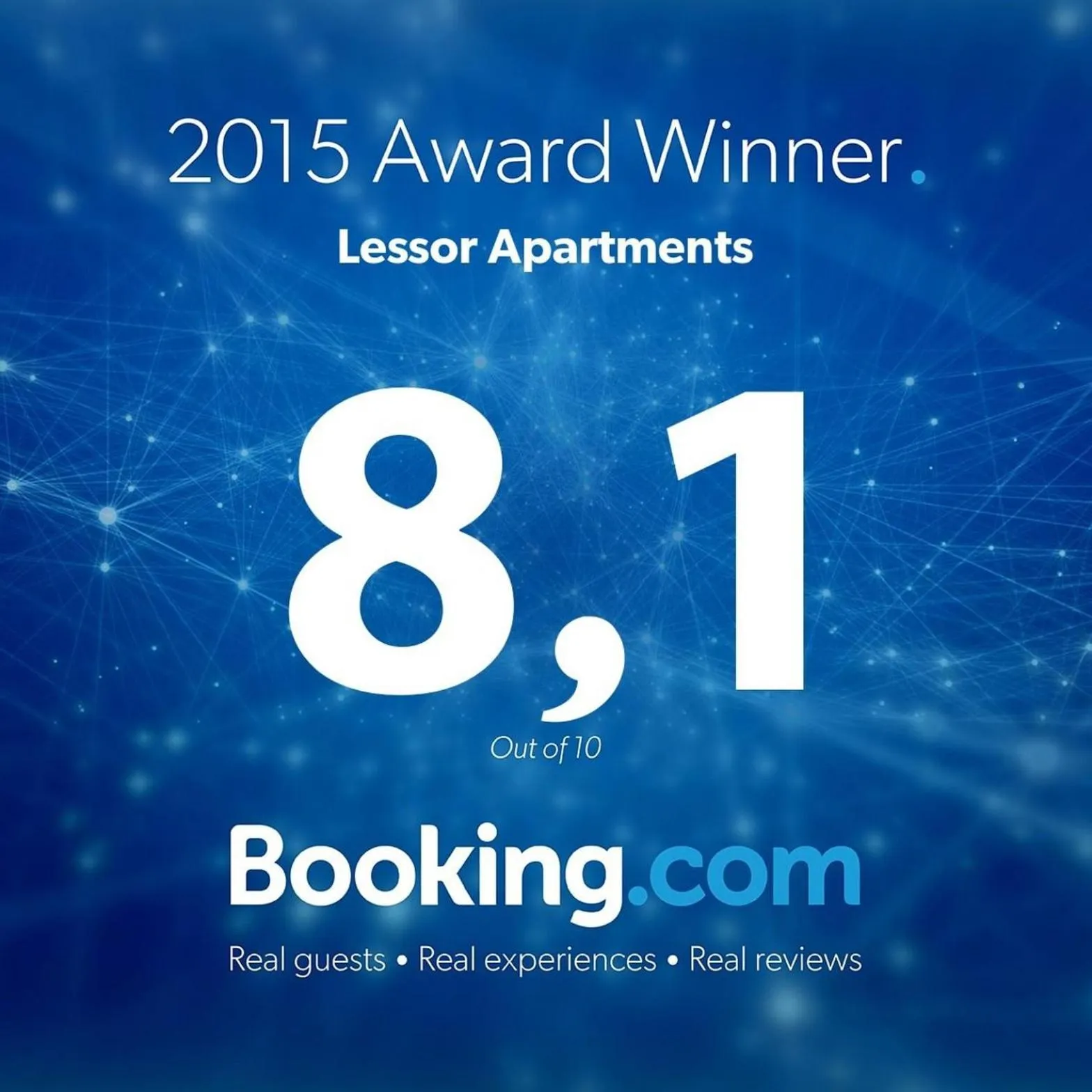 Certificate/Award in Lessor Apartments