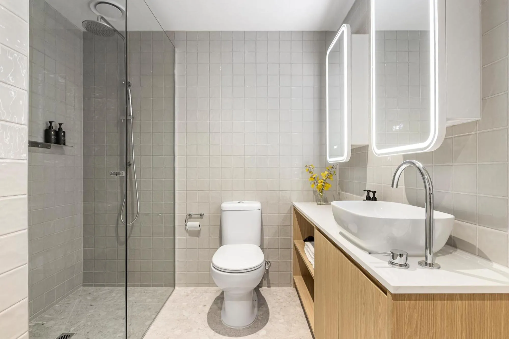 Shower in Nolo Apartments Lonsdale St