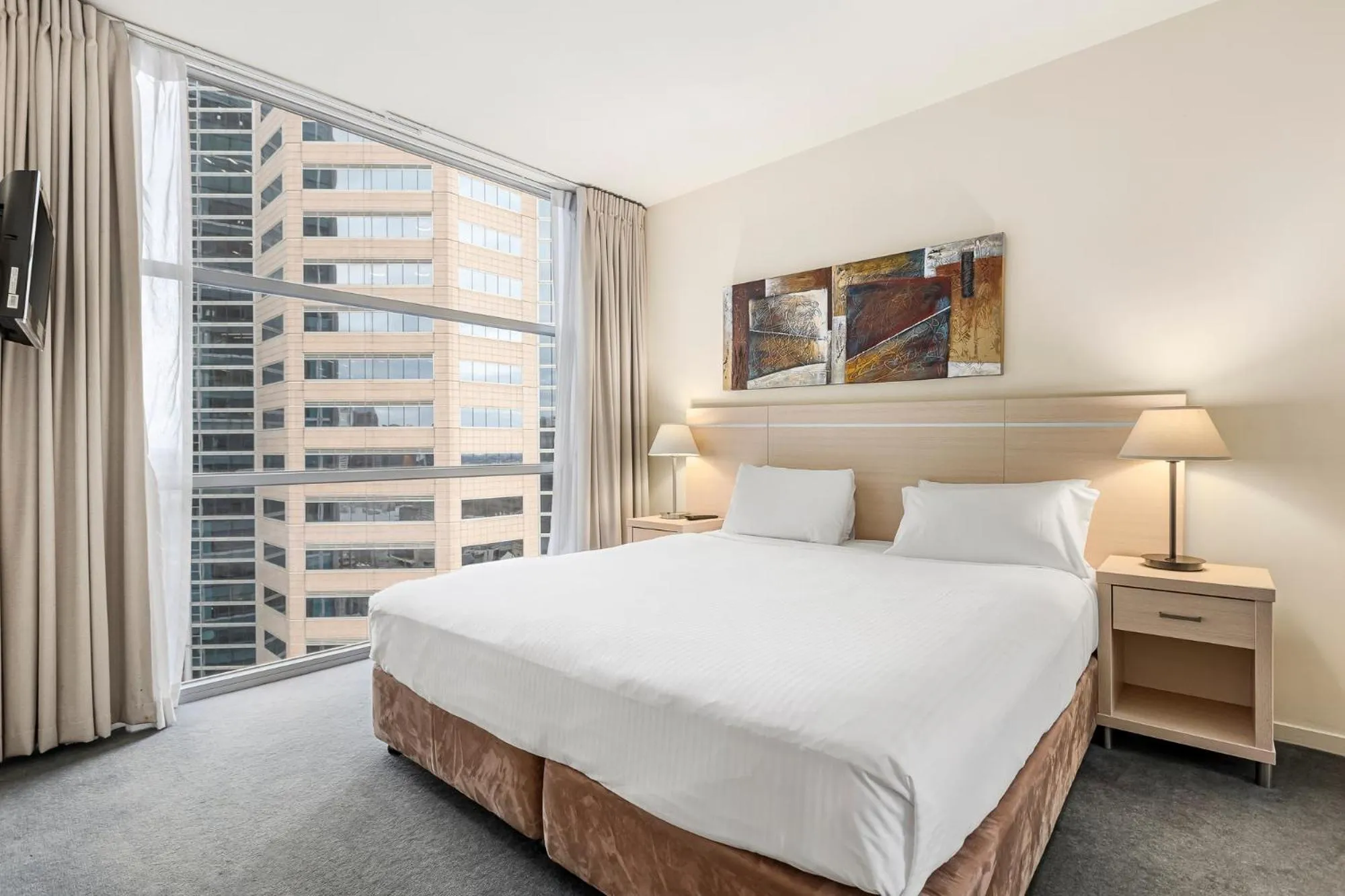 Bed in Nolo Apartments Lonsdale St