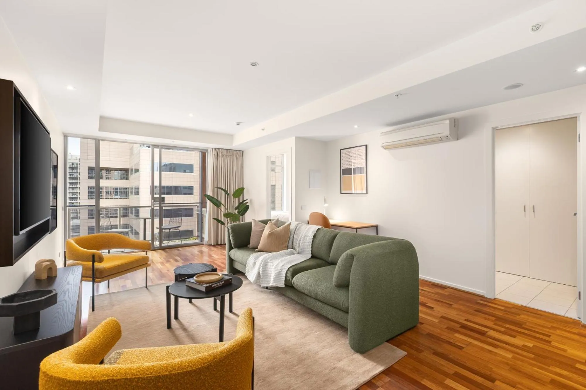 Living room in Nolo Apartments Lonsdale St