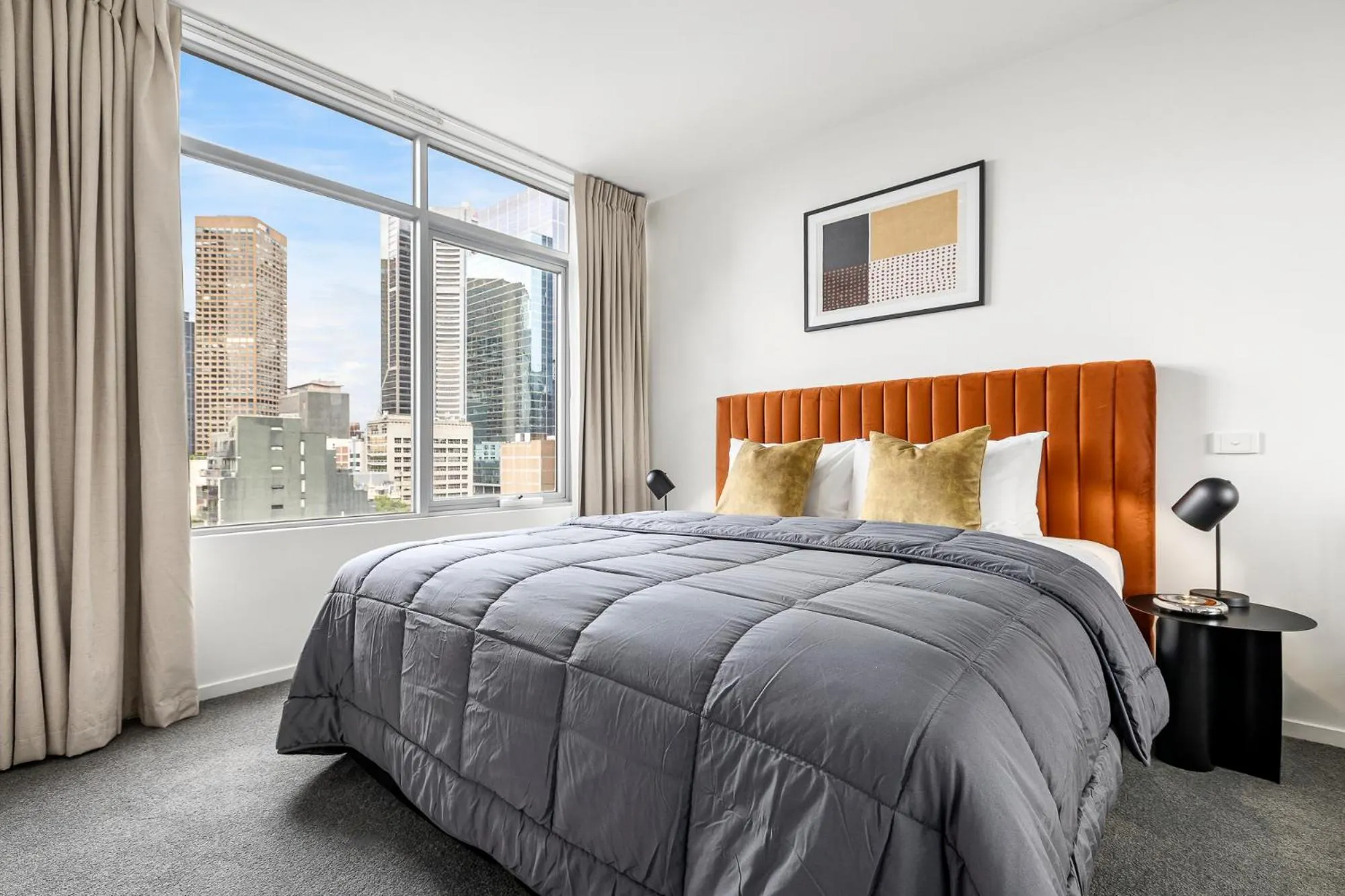 Bed in Nolo Apartments Lonsdale St