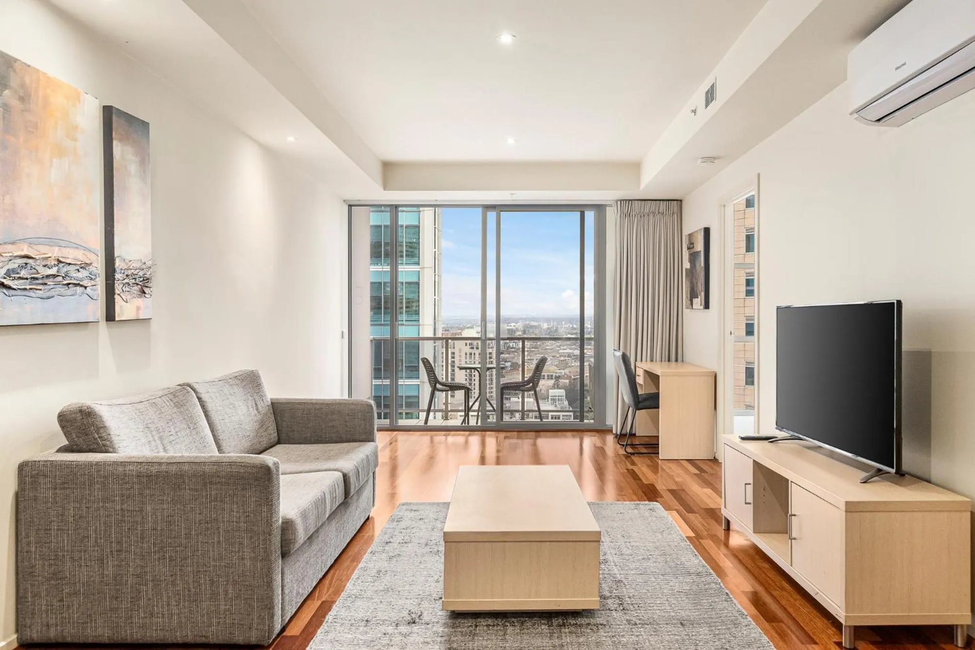 Living room in Nolo Apartments Lonsdale St