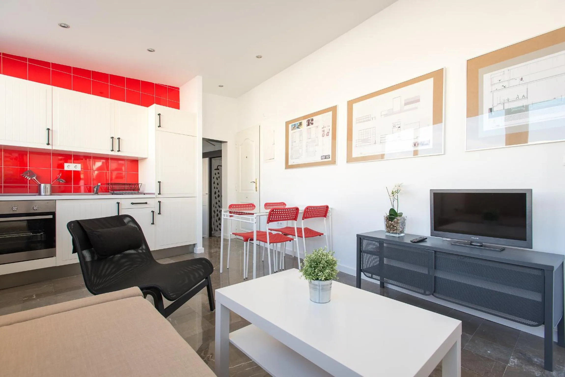 Living room in Apartamentos Calle Rosario