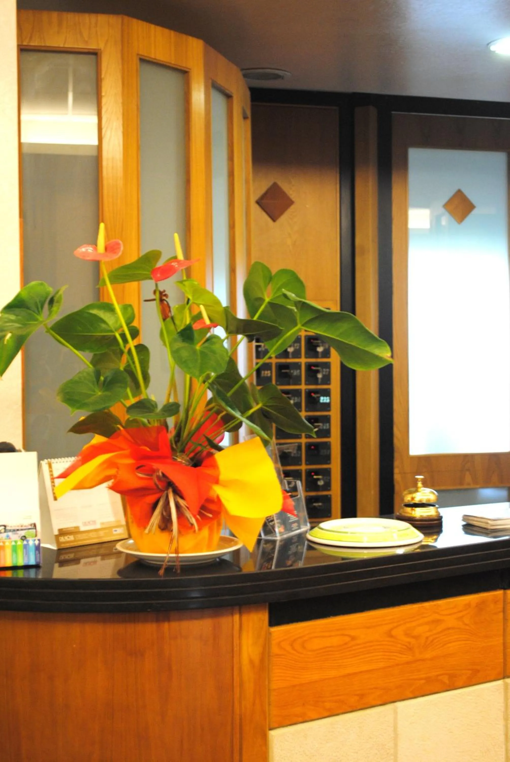 Lobby or reception in Hotel Meranda