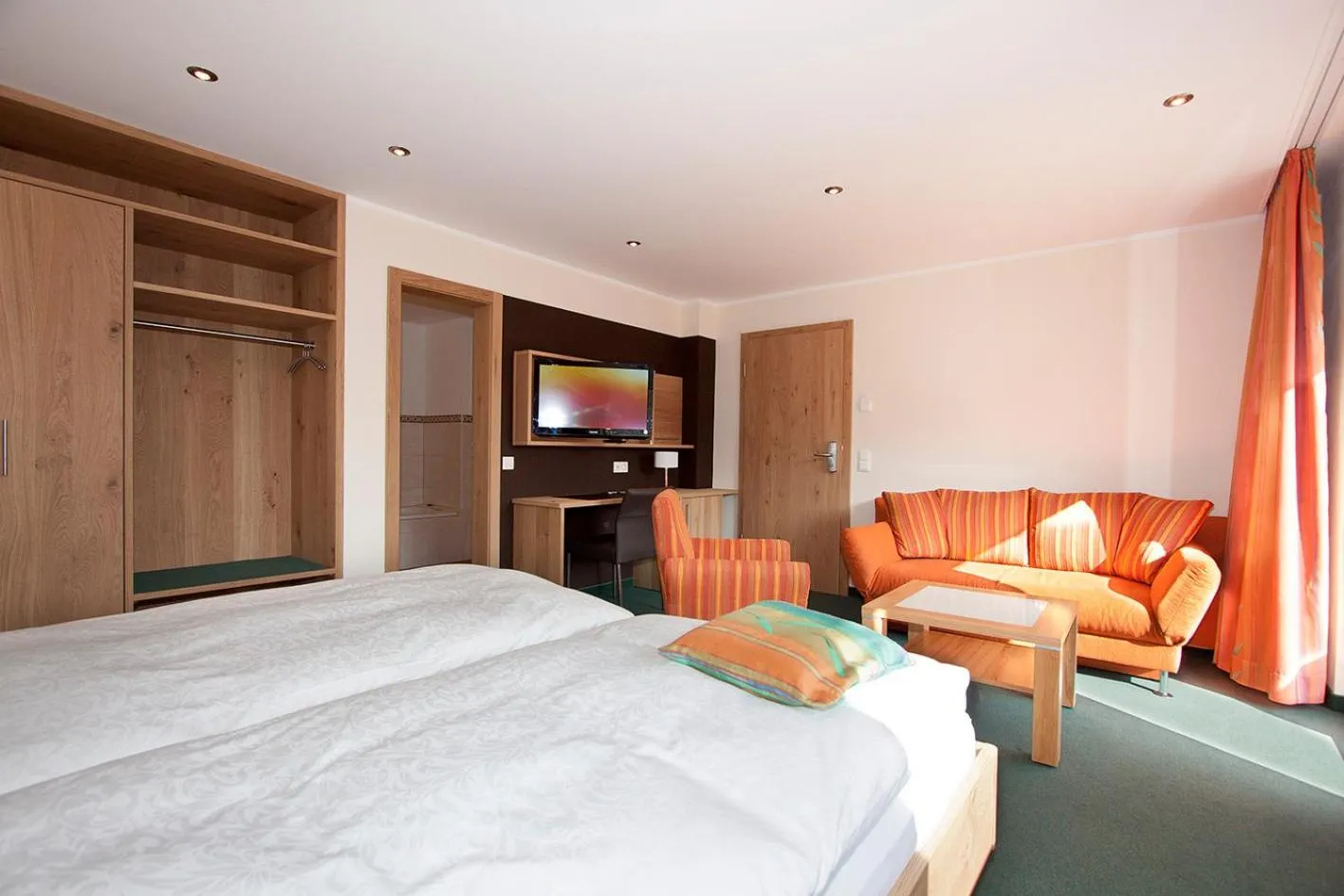 Bed in Hotel Gut Vorwald