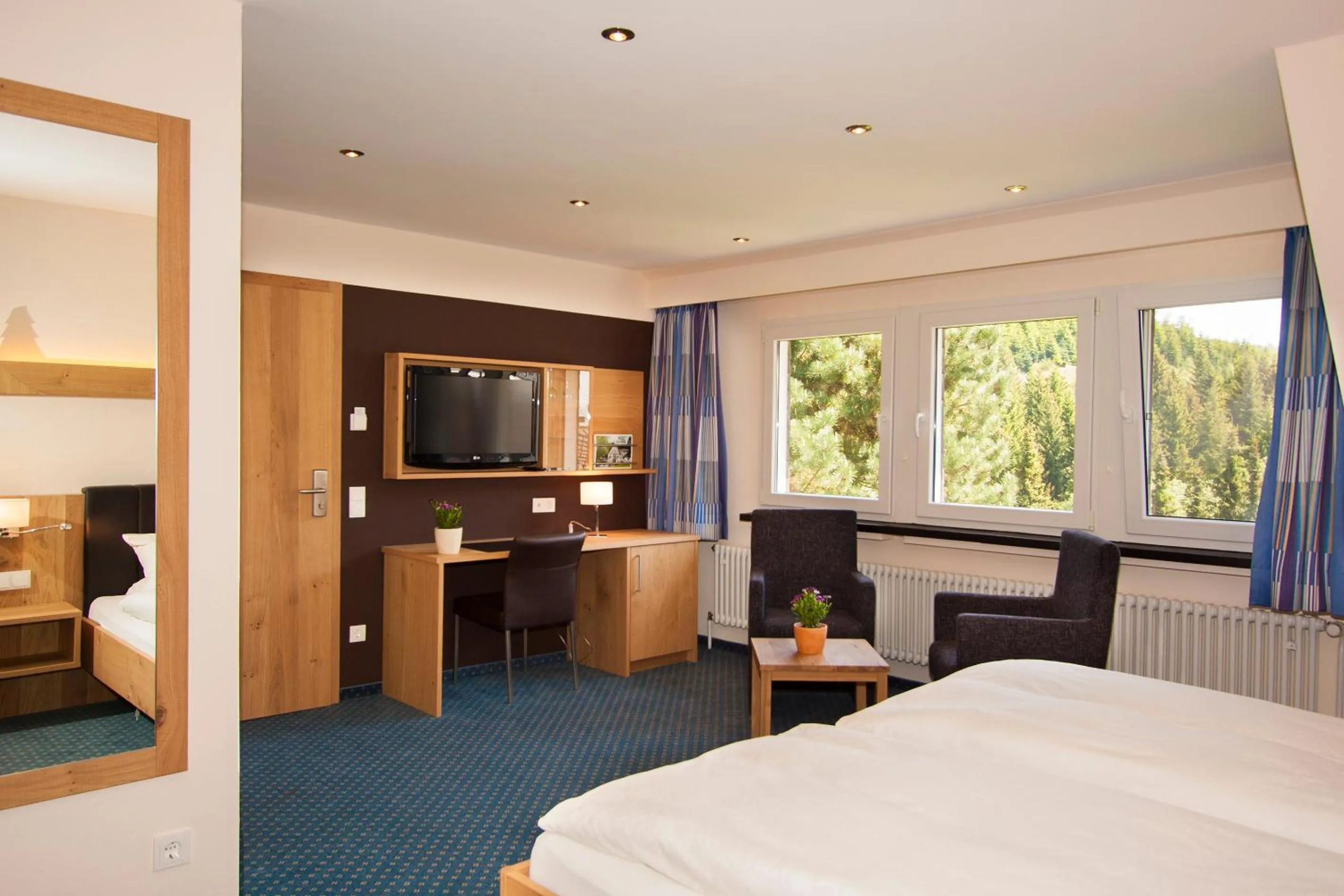 Bed in Hotel Gut Vorwald