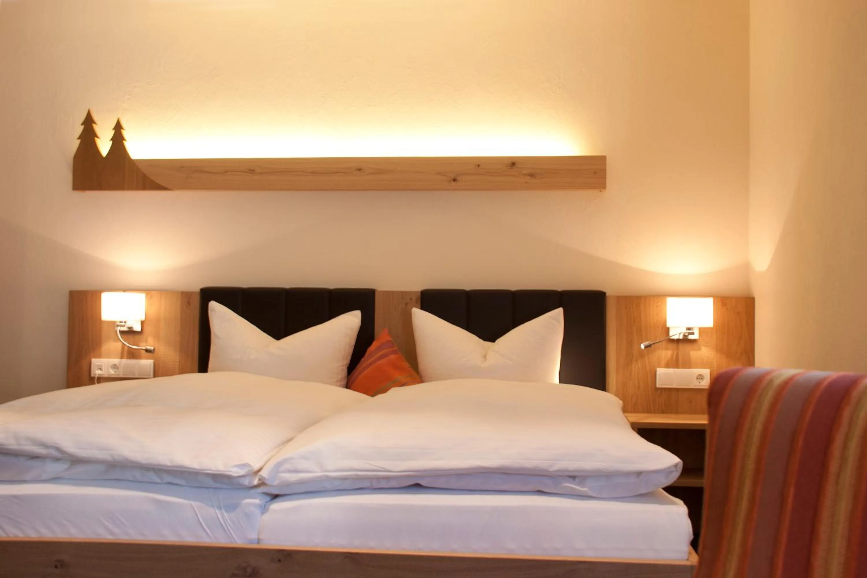 Bed in Hotel Gut Vorwald