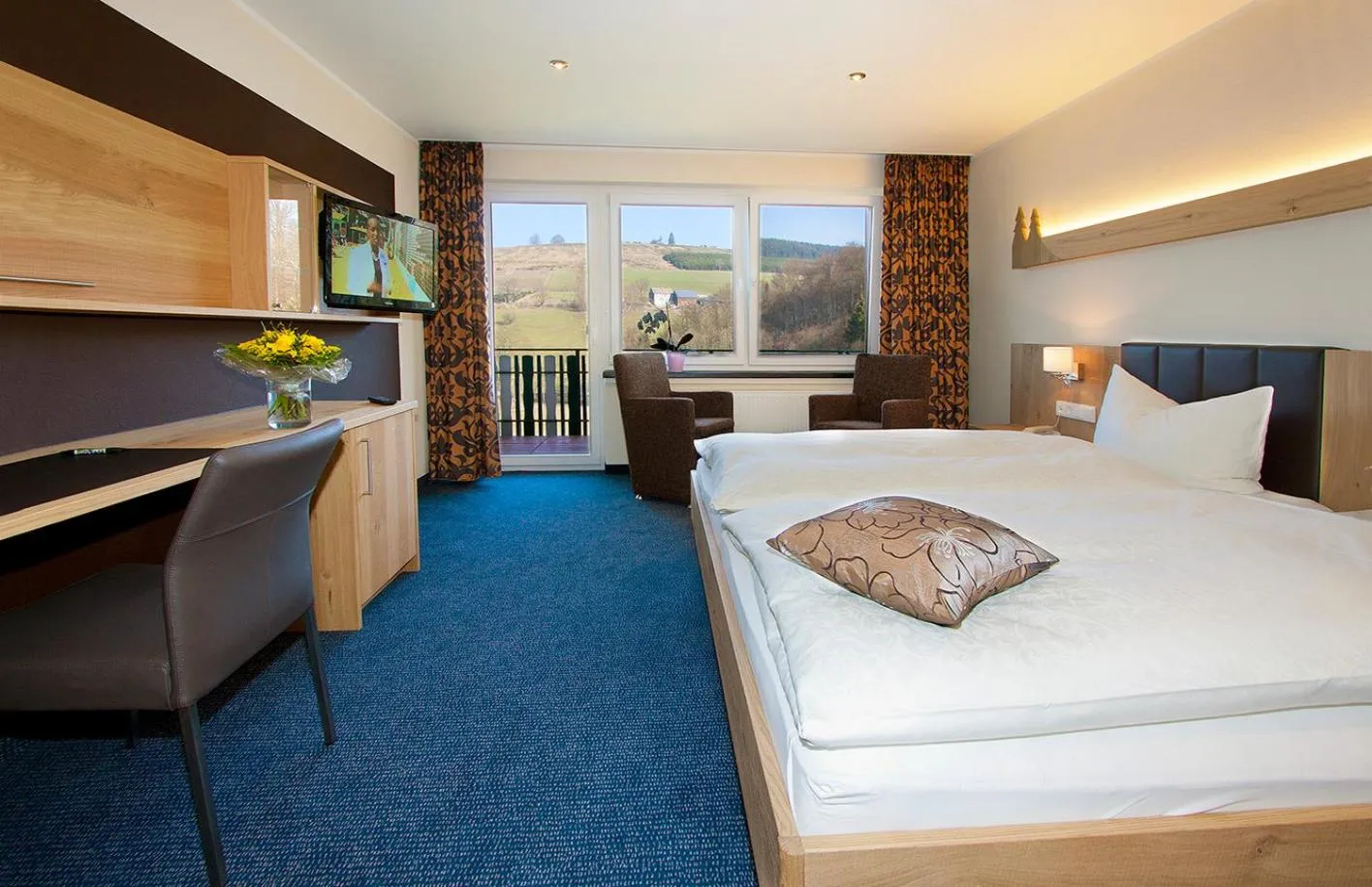 Bed in Hotel Gut Vorwald