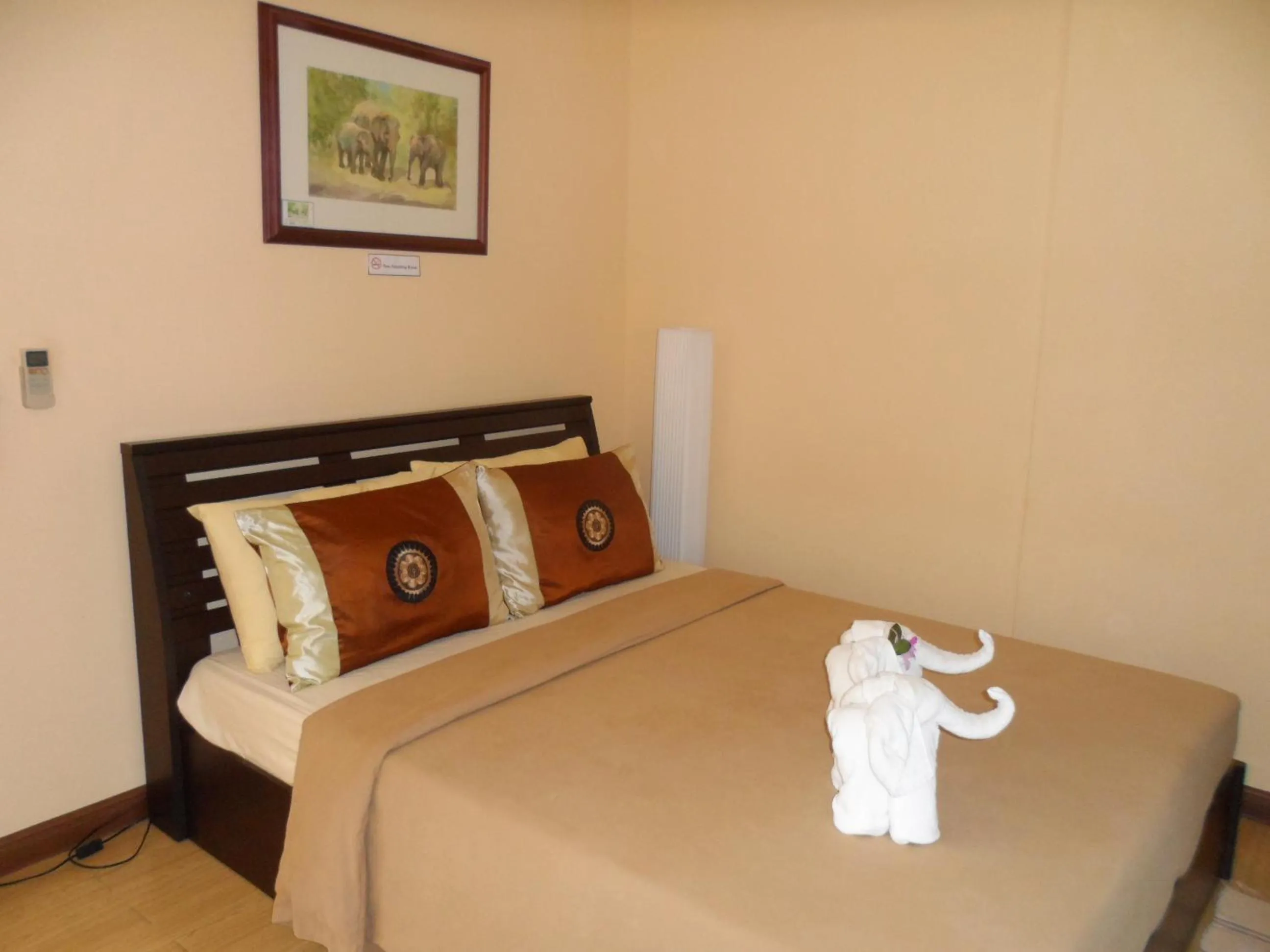 Bed in Baiyoke Chalet Hotel