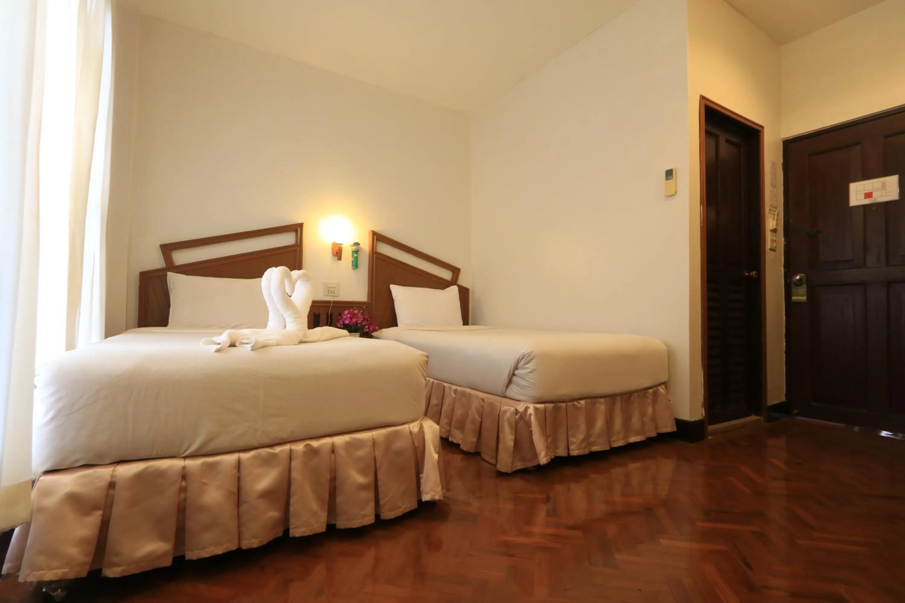 Bed in Baiyoke Chalet Hotel