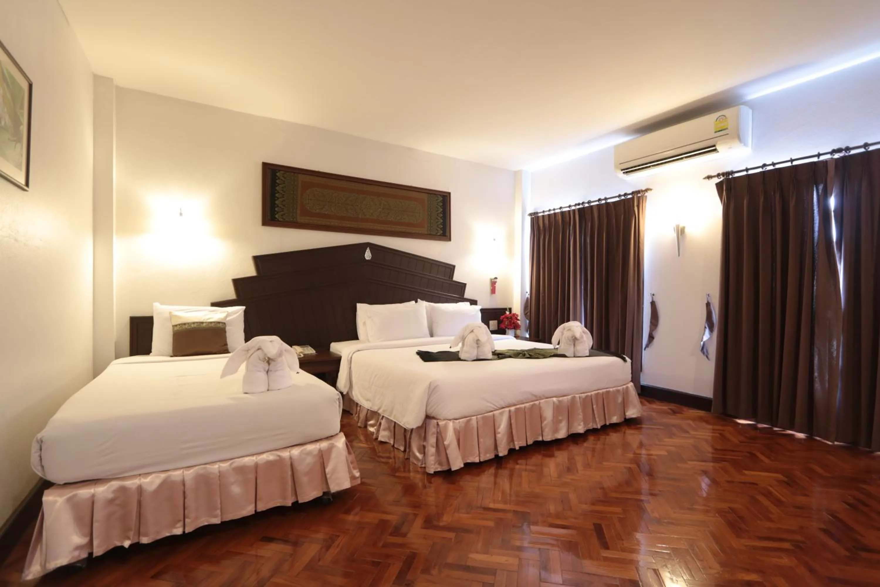 Bed in Baiyoke Chalet Hotel