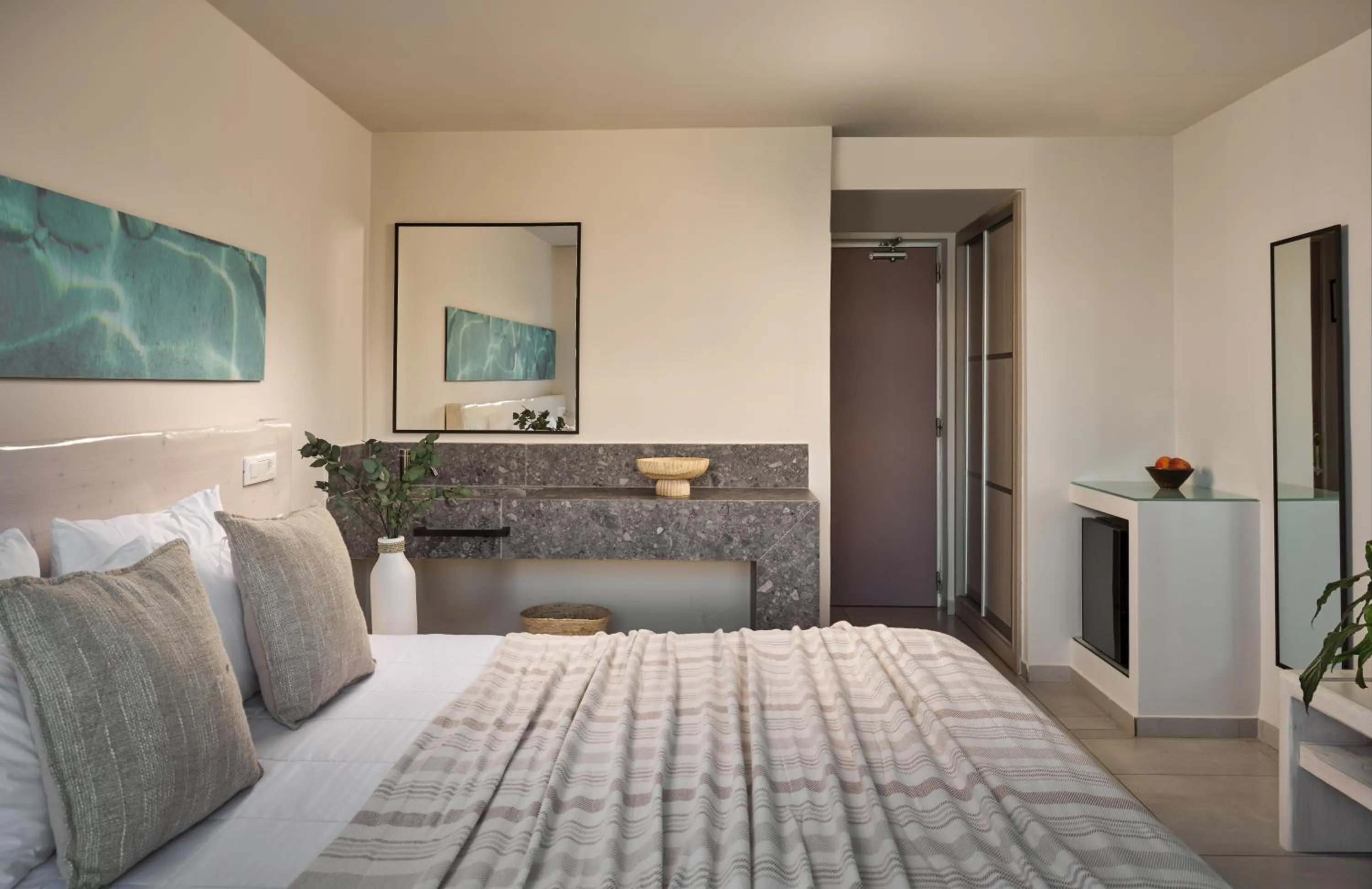 Bedroom, Bed in Ionian Hill Hotel