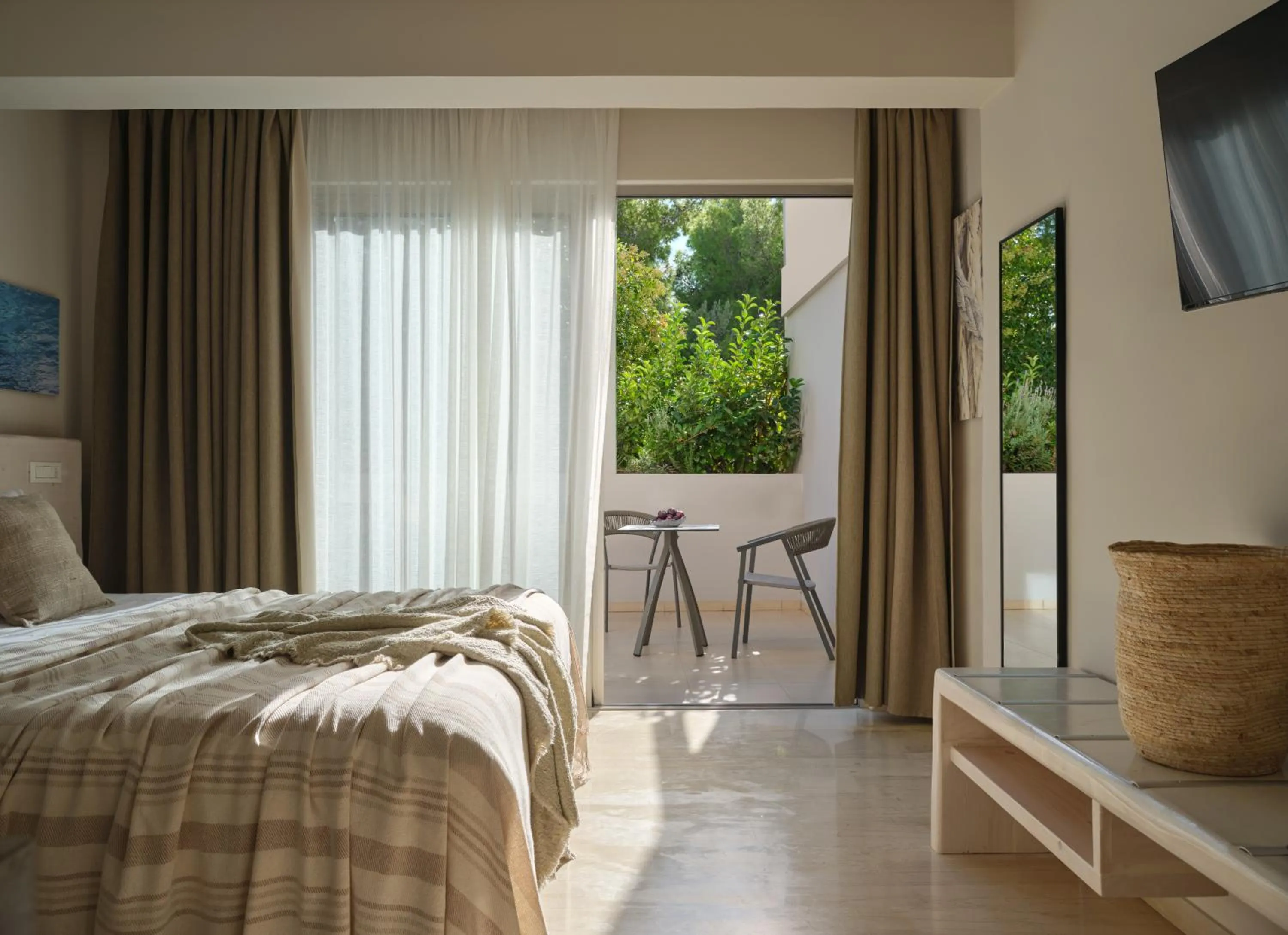 Bedroom, Bed in Ionian Hill Hotel