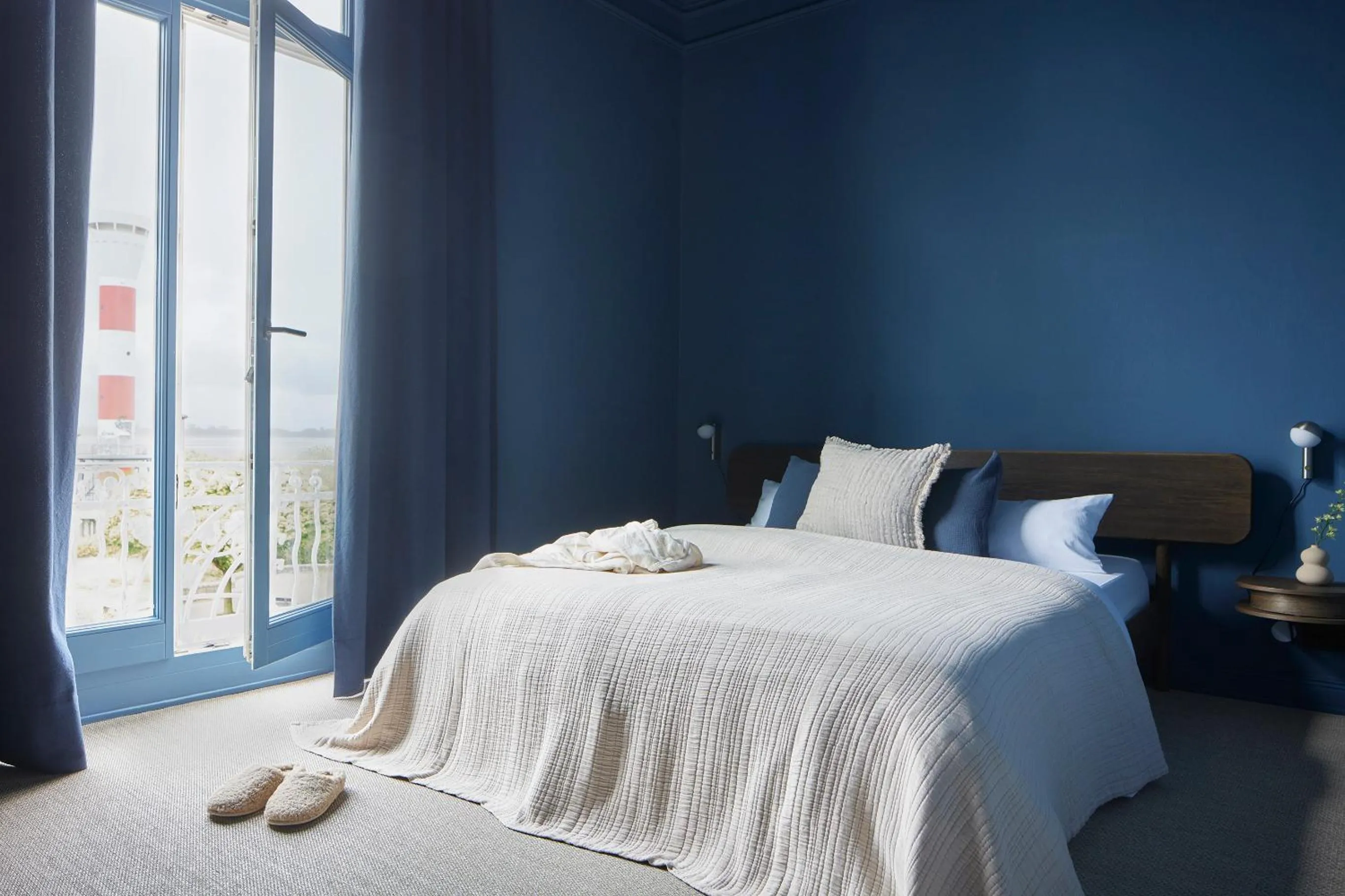 Bed in stilwerk Strandhotel Blankenese