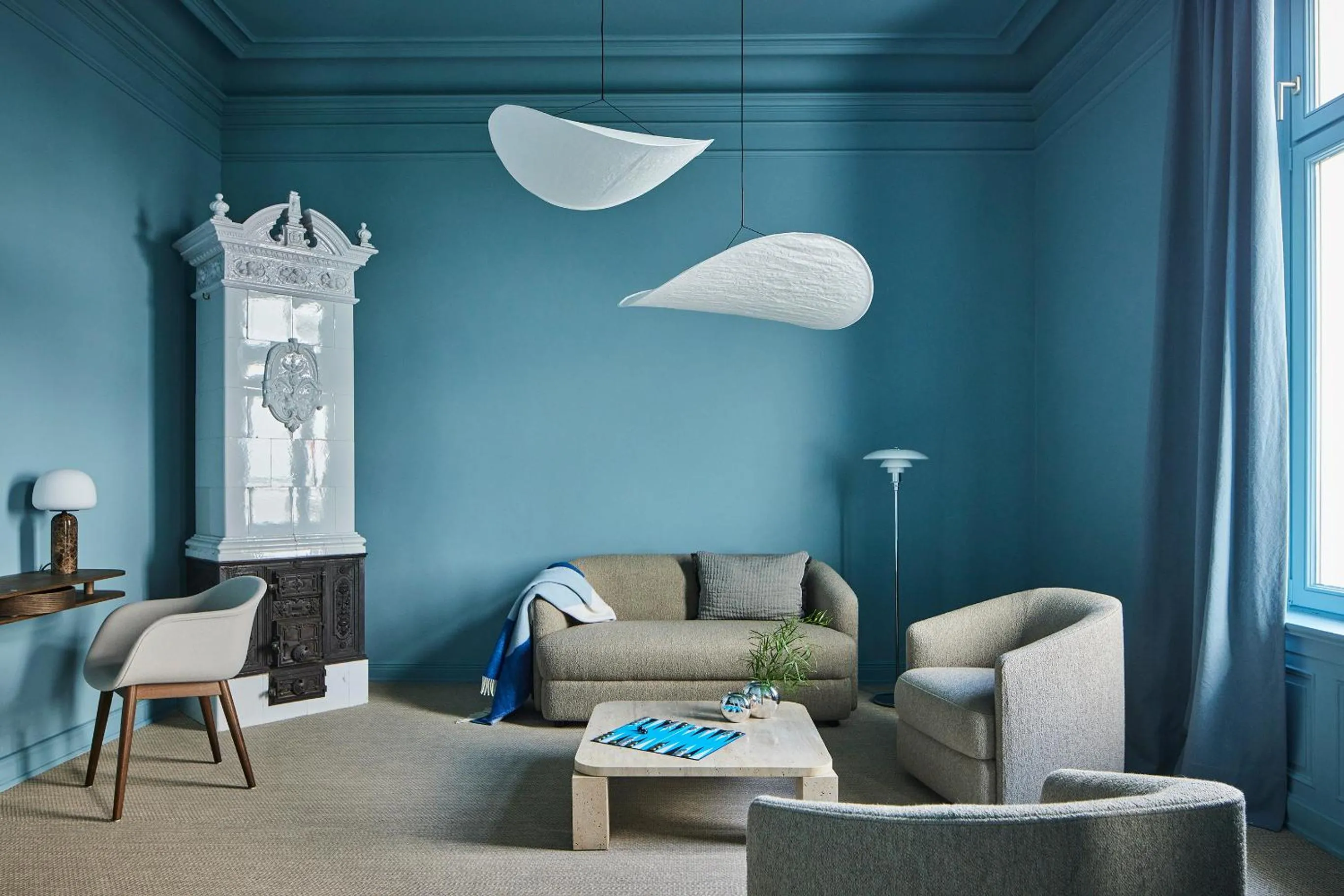 Living room in stilwerk Strandhotel Blankenese