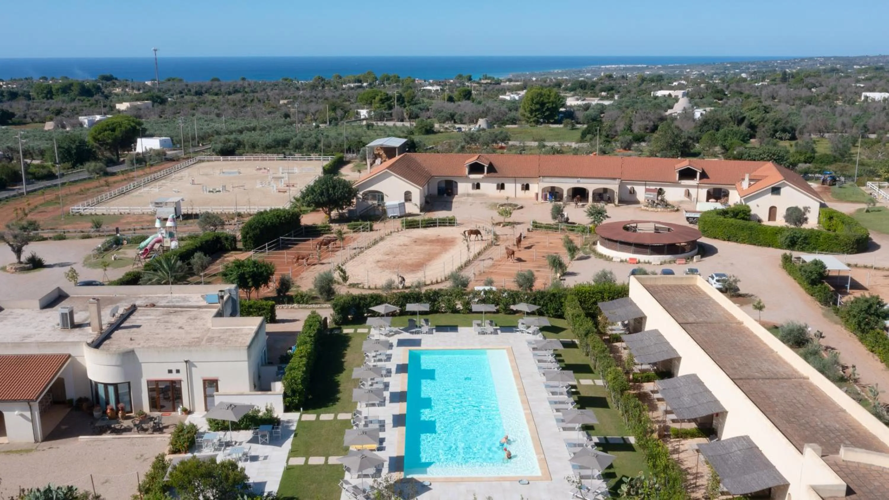 Swimming pool in Delle Rose, Hotel & Horse Riding