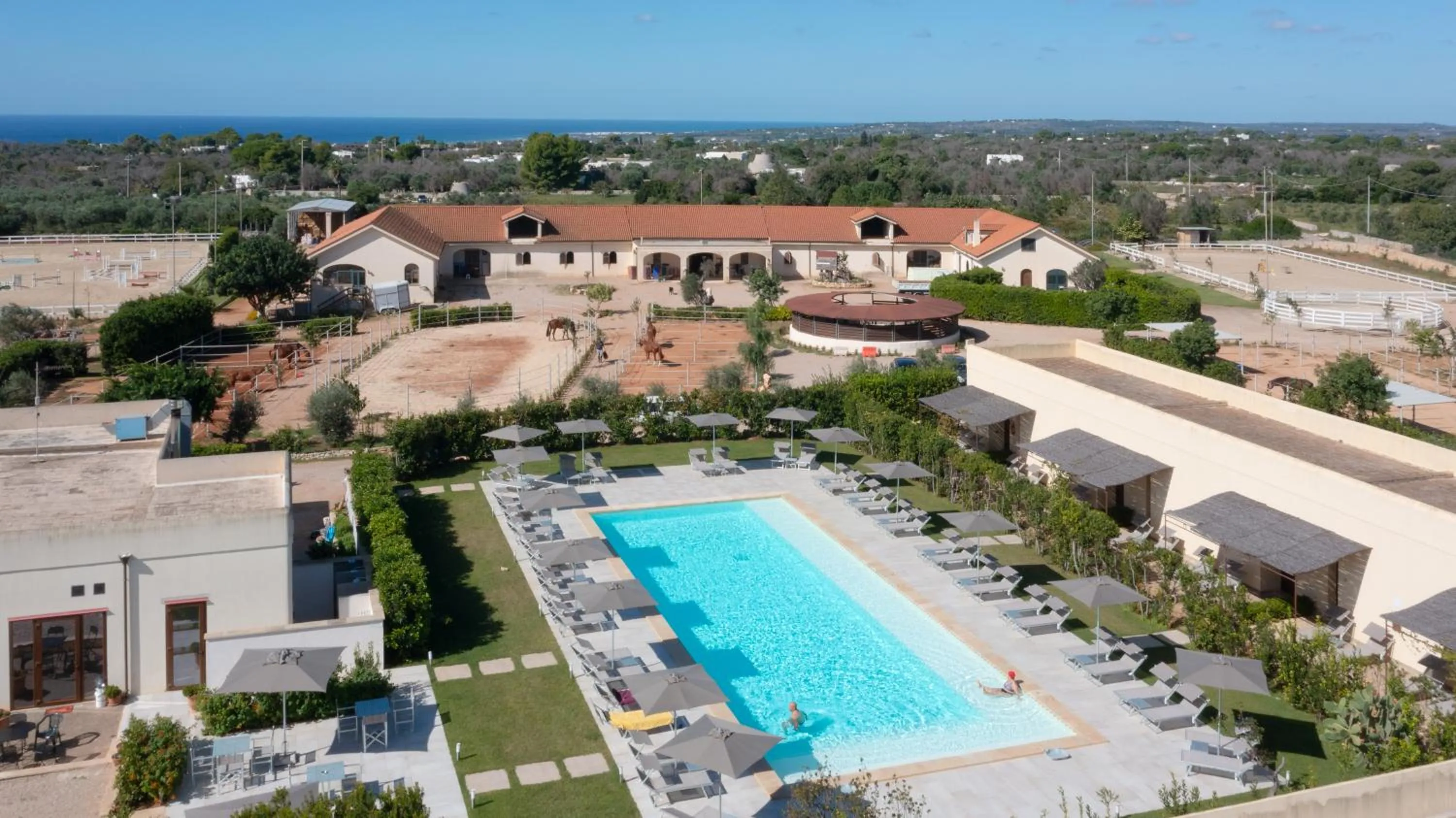 Swimming pool in Delle Rose, Hotel & Horse Riding