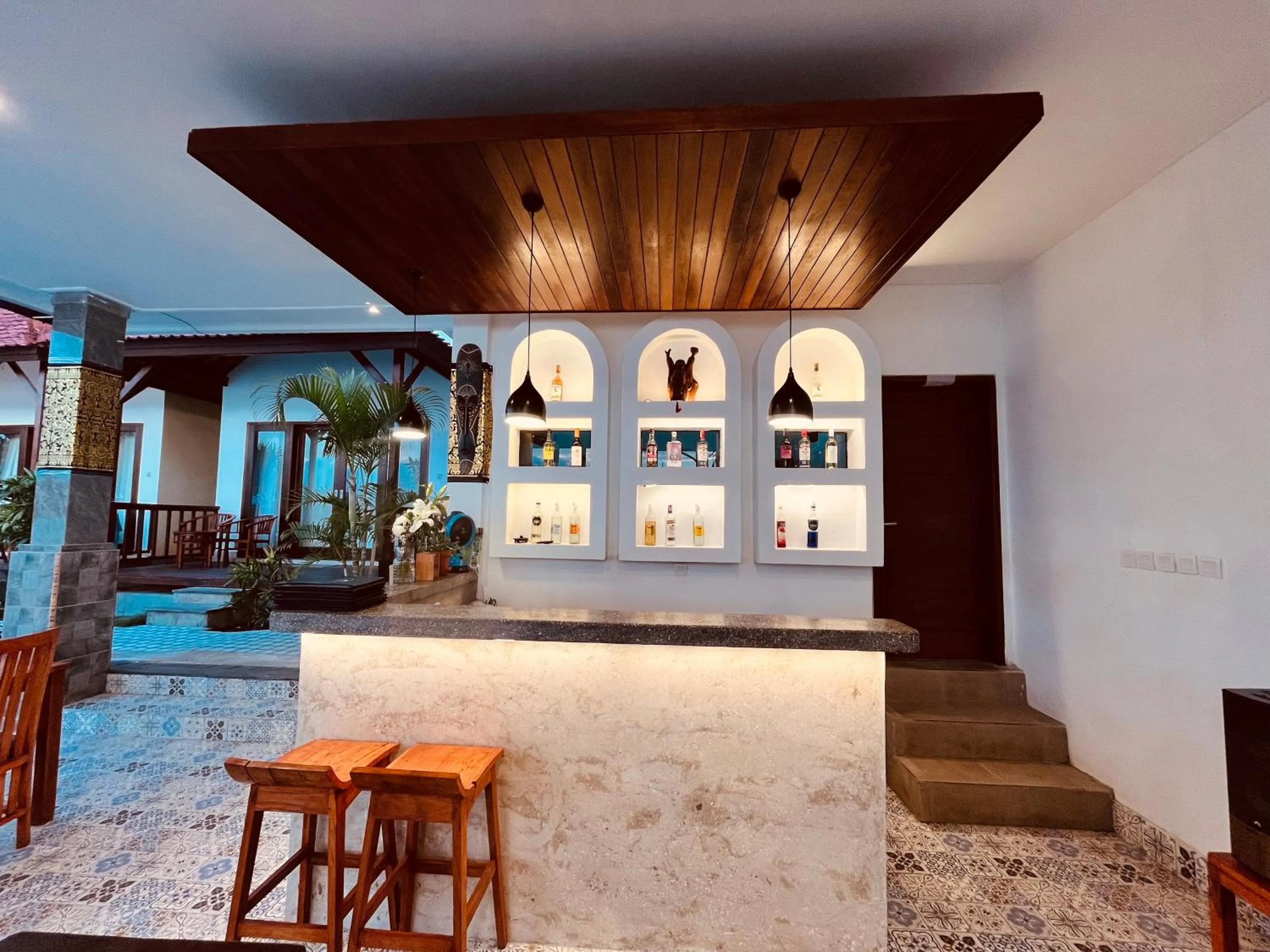 Living room in Nusa Veranda Sunset Villas & Restaurant