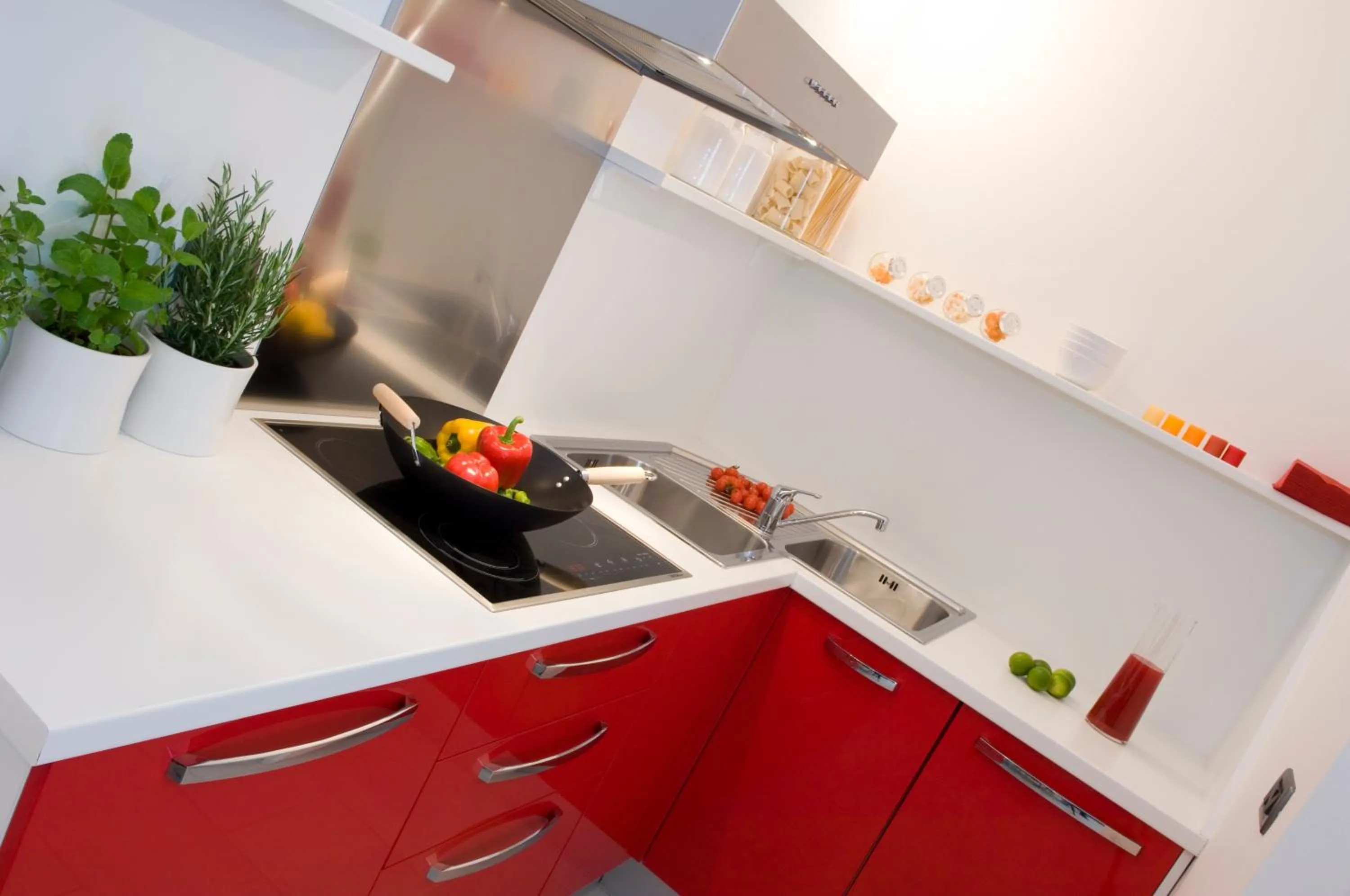 Kitchen or kitchenette in Residence Hotel Hungaria