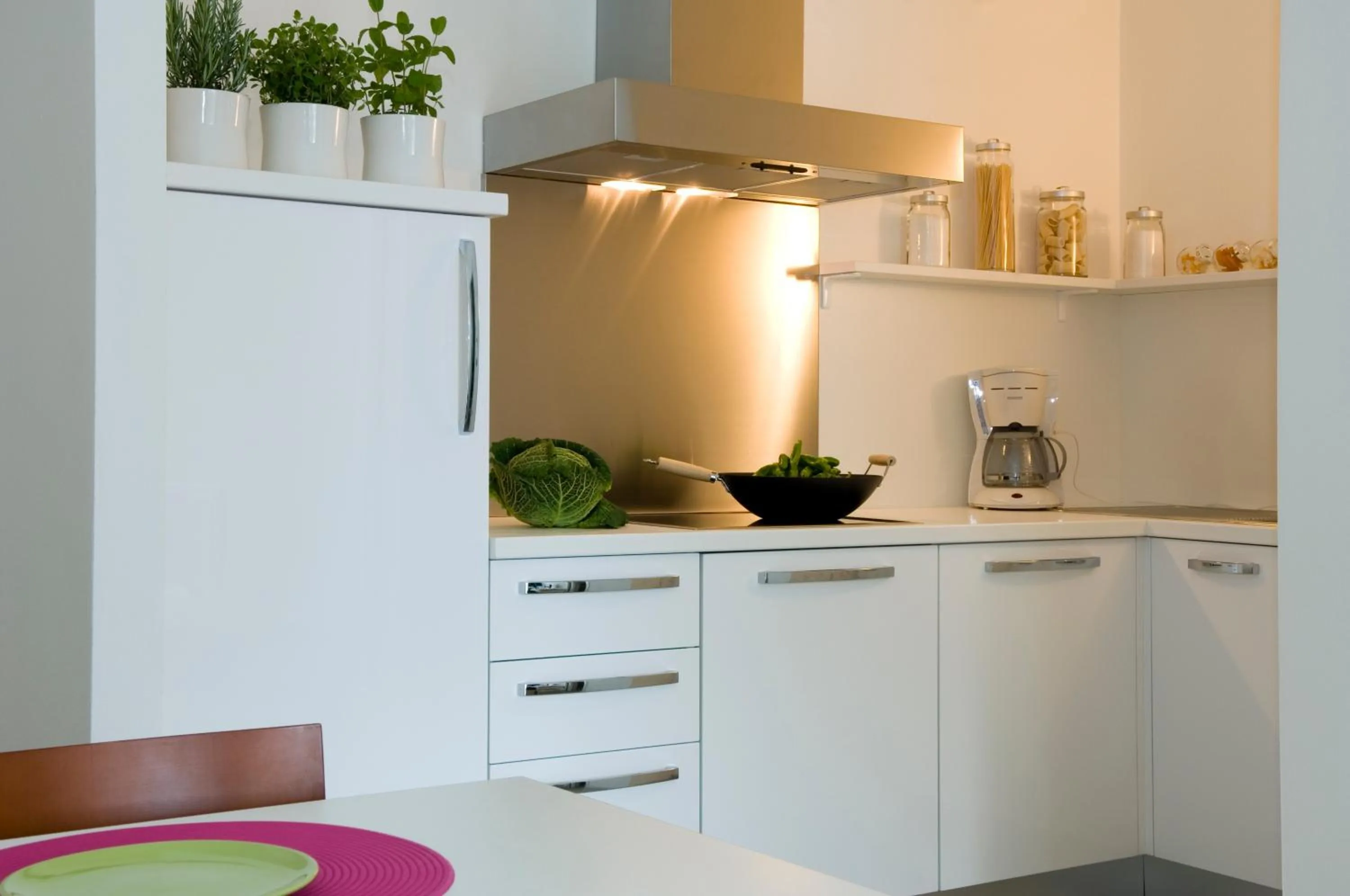 Kitchen or kitchenette in Residence Hotel Hungaria