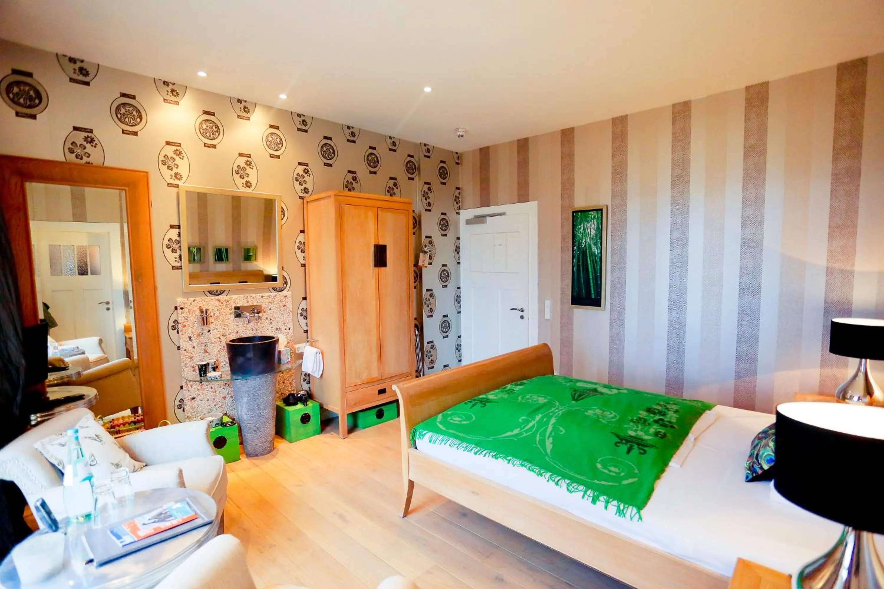 Seating area, Bed in Hotel Gut Bardenhagen