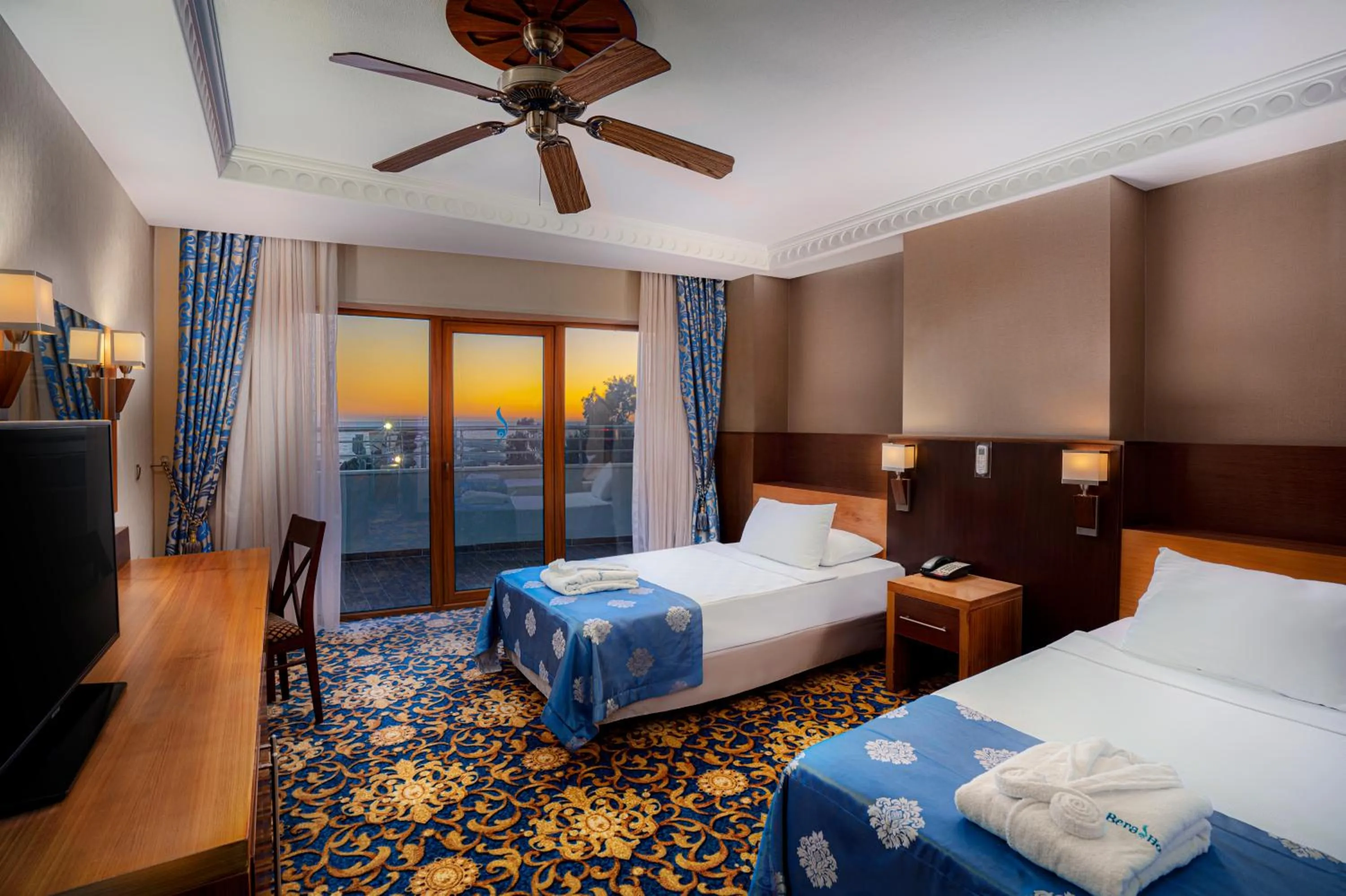 Bed in Bera Alanya Hotel - Halal All Inclusive