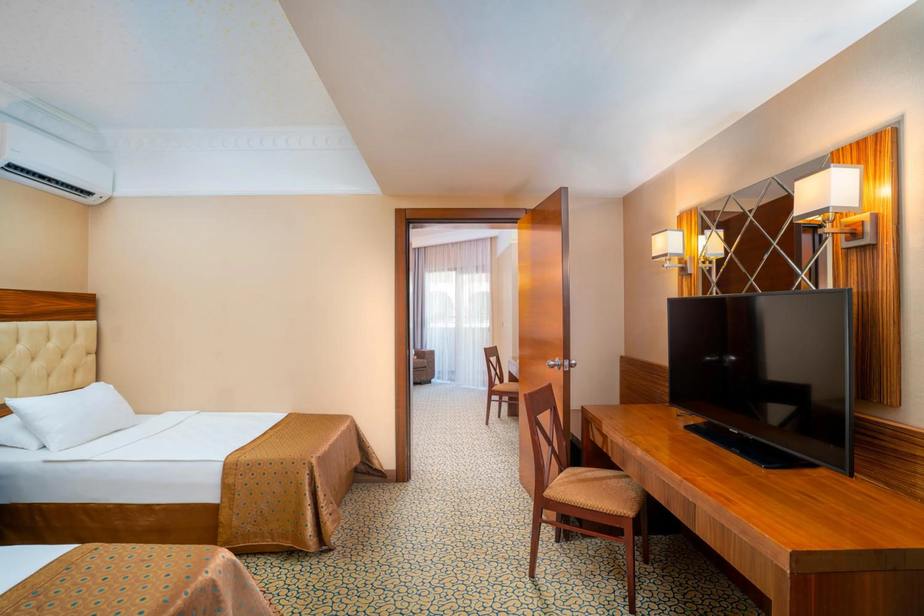 Bed in Bera Alanya Hotel - Halal All Inclusive