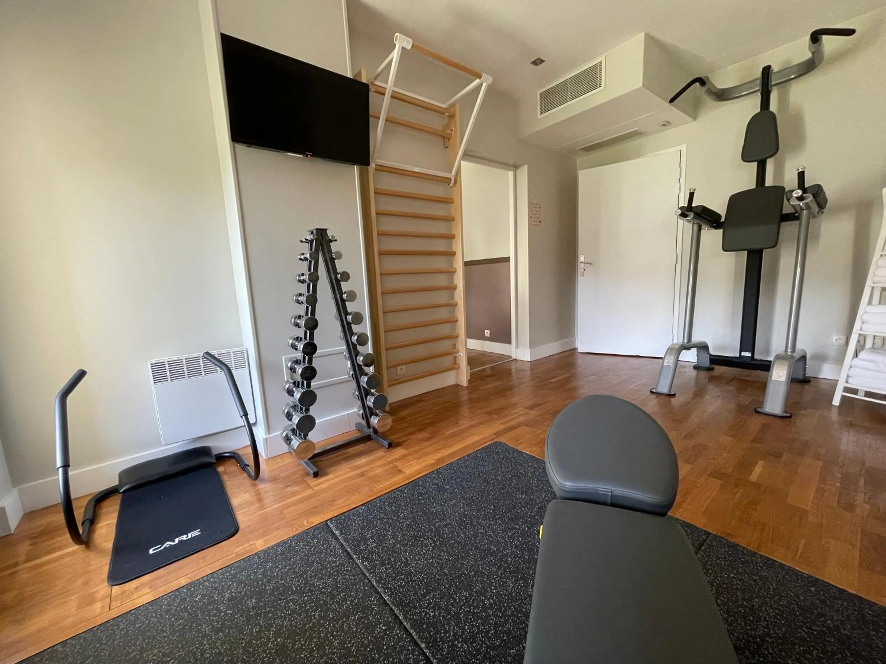 Fitness centre/facilities in Auberge du Manet