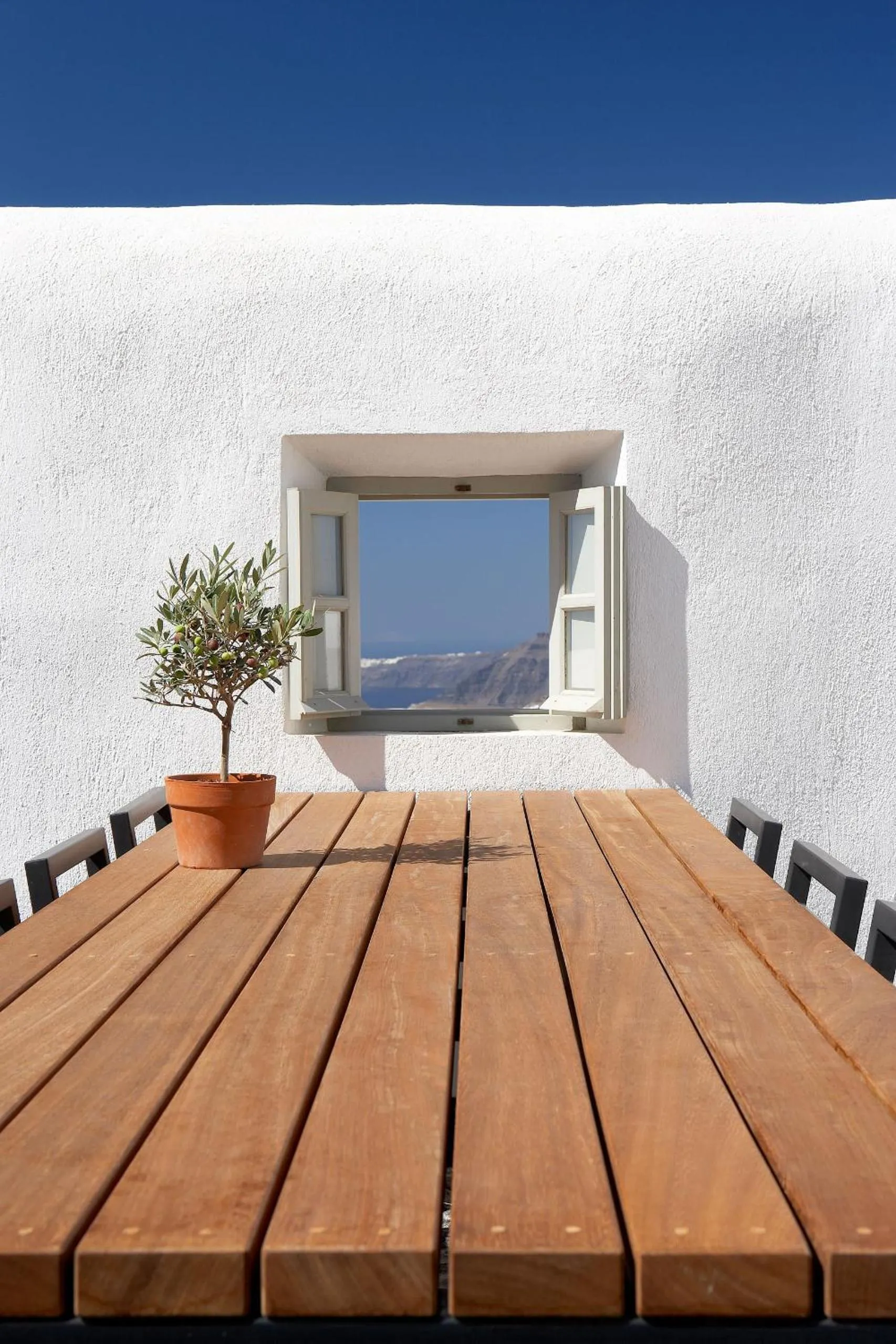 Balcony/Terrace in Villa Fabrica Santorini