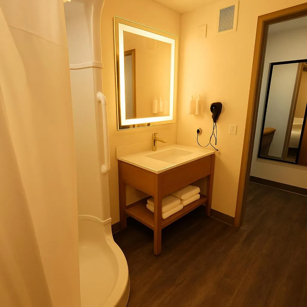 Bathroom in Days Inn by Wyndham Rock Springs