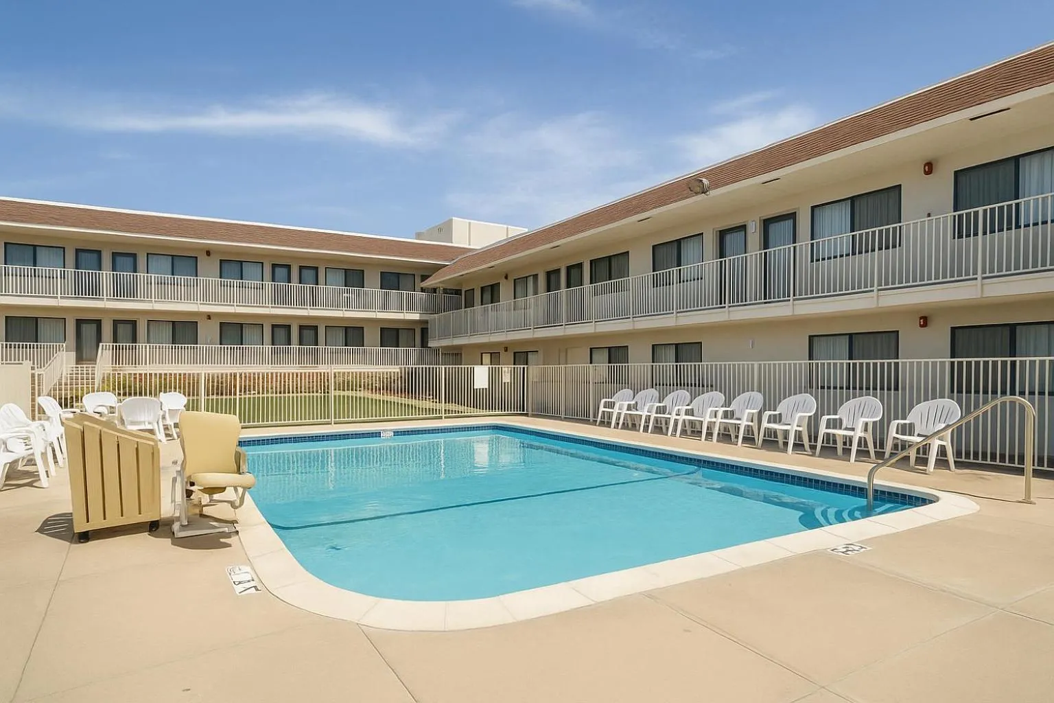 Swimming pool in Motel 6-Casper, WY