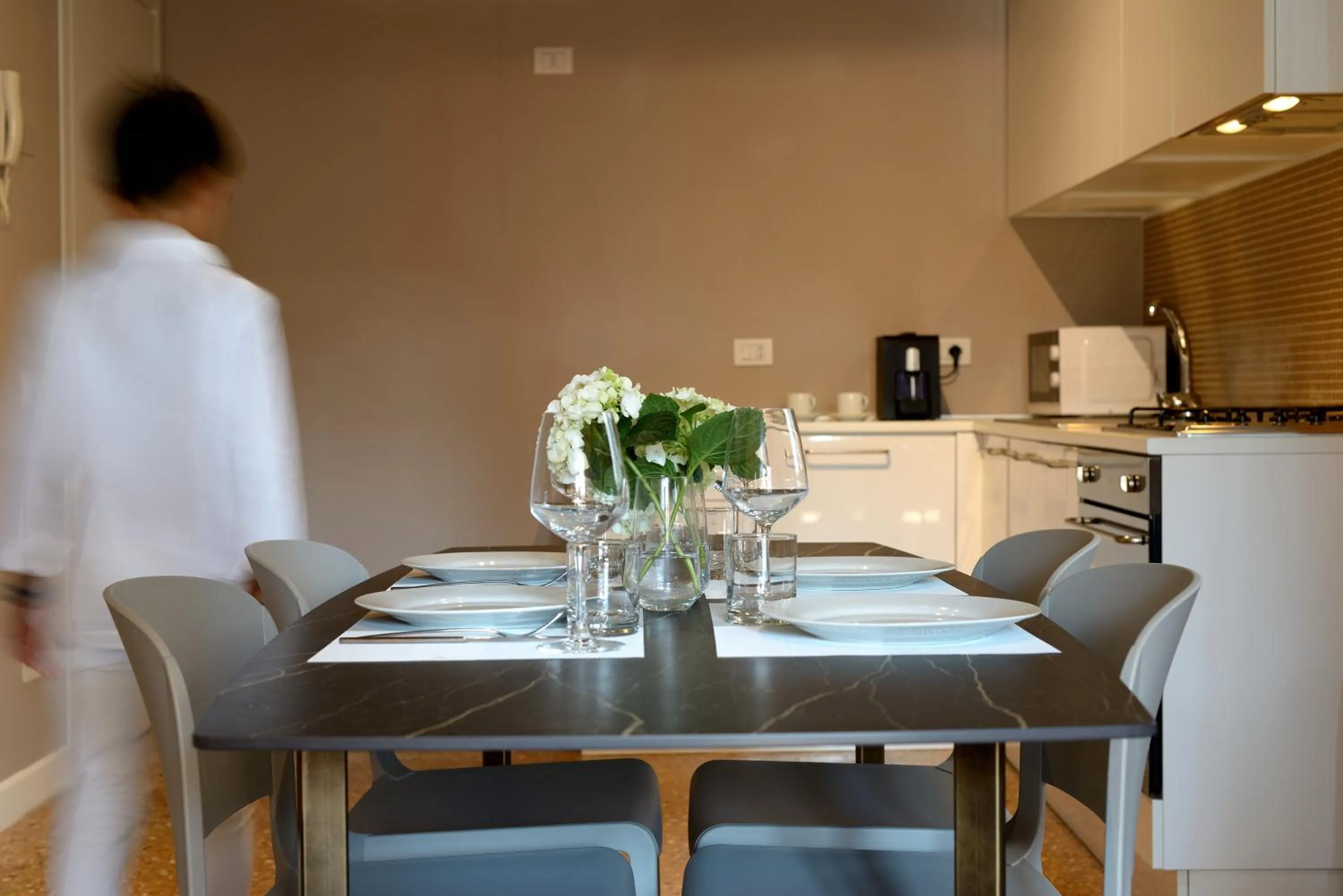 Kitchen or kitchenette in Residence La Fenice