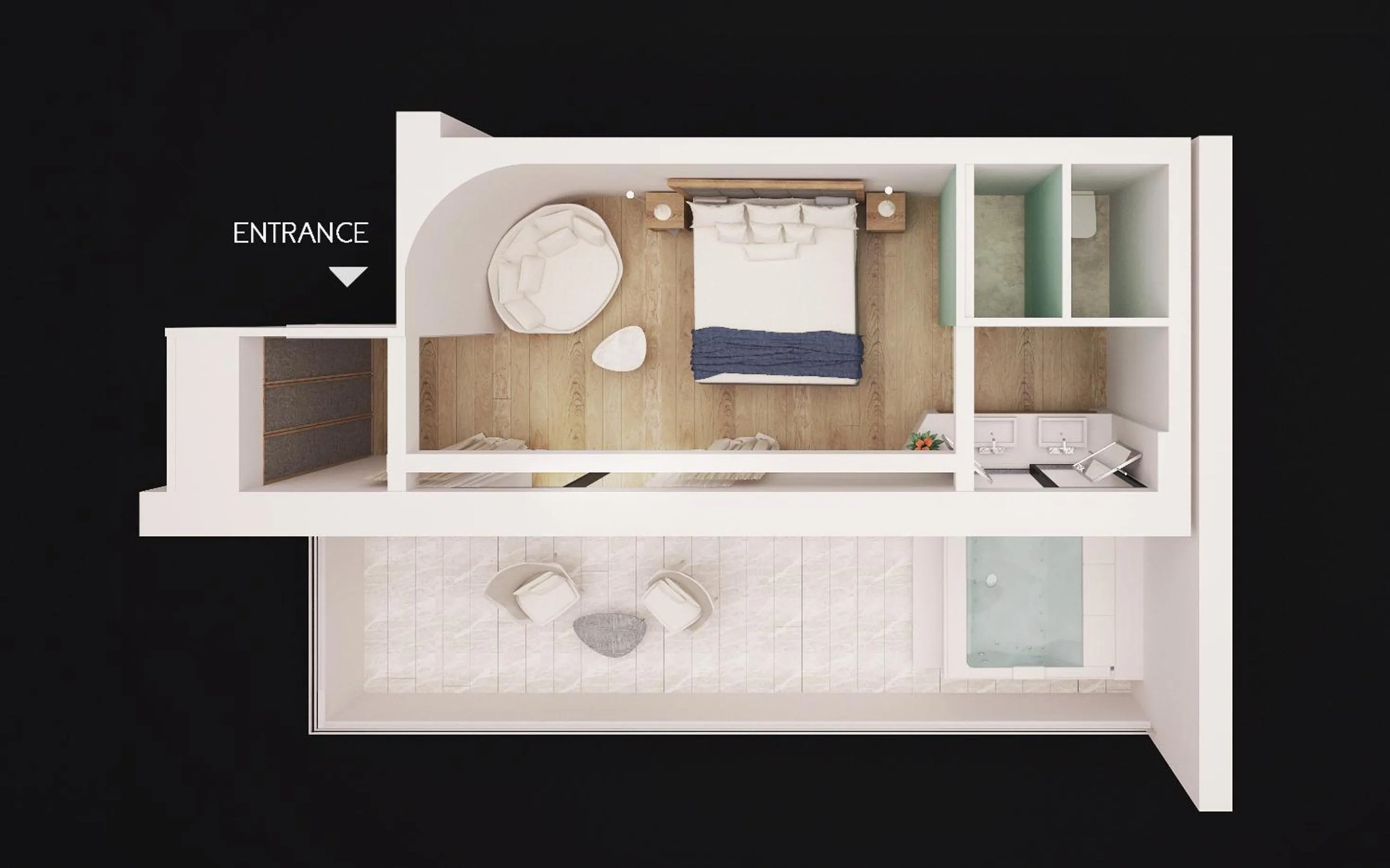 Photo of the whole room, Bed in Samian Mare Hotel, Suites & Spa