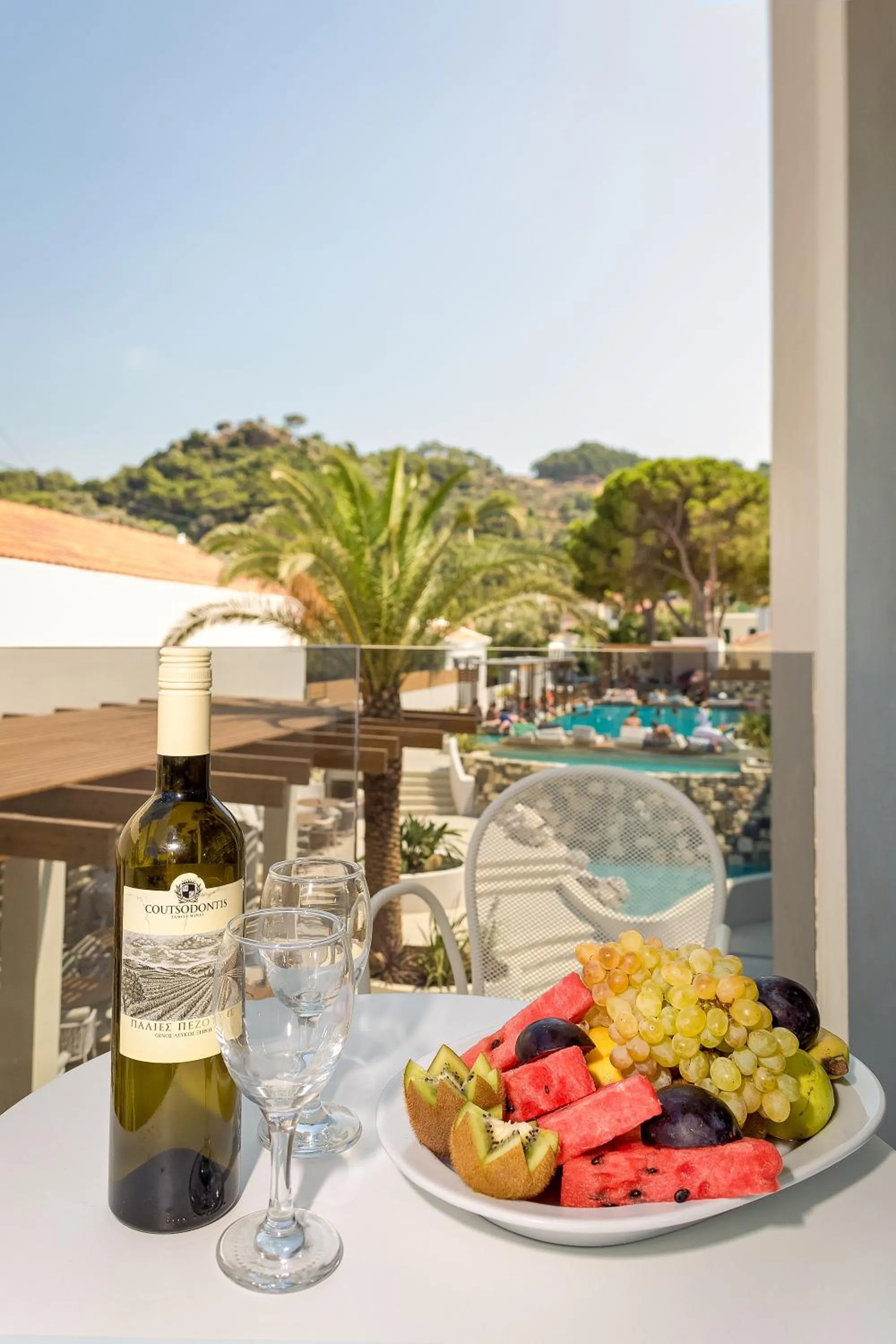 Balcony/Terrace in Samian Mare Hotel, Suites & Spa