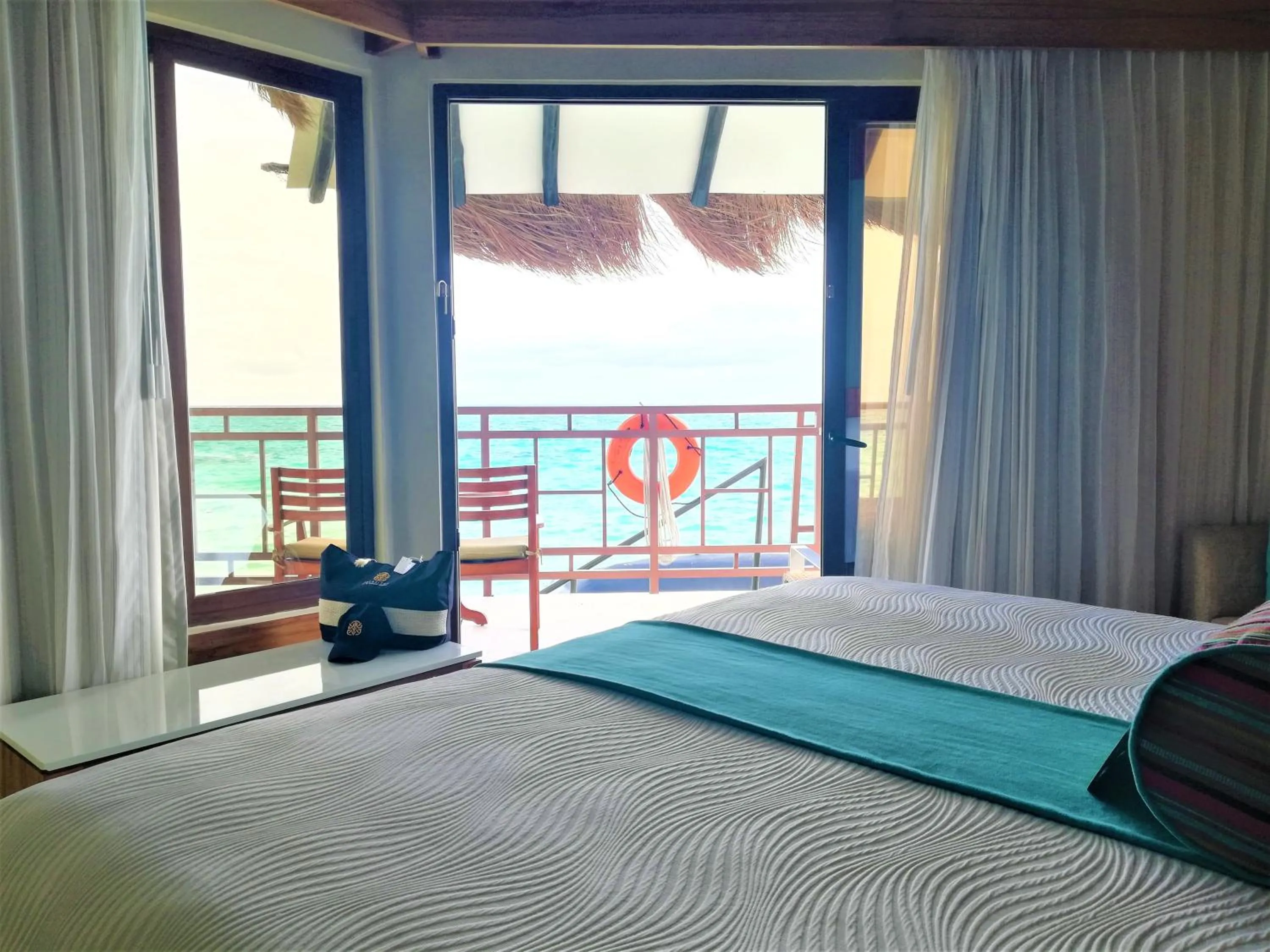 Bed in Palafitos Overwater Bungalows, All & More Inclusive - Adults Only