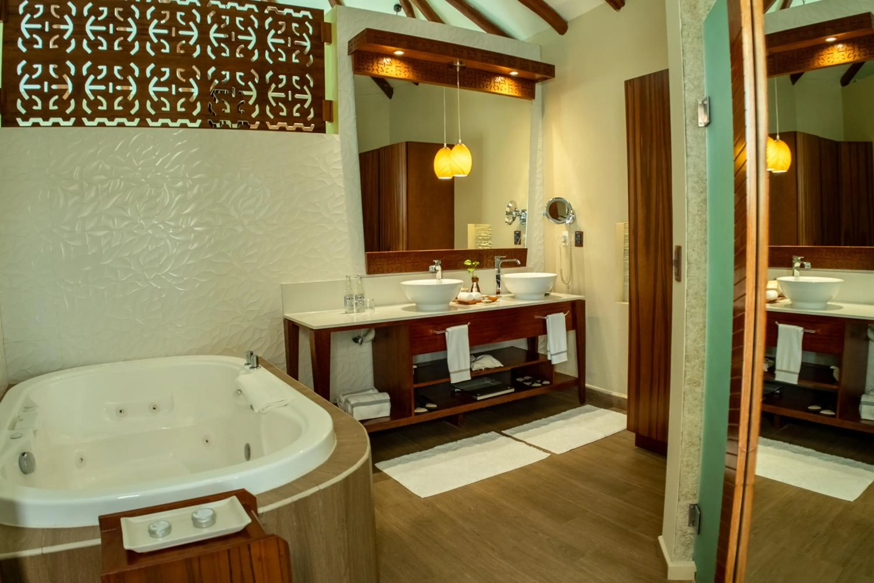 Hot Tub in Palafitos Overwater Bungalows, All & More Inclusive - Adults Only