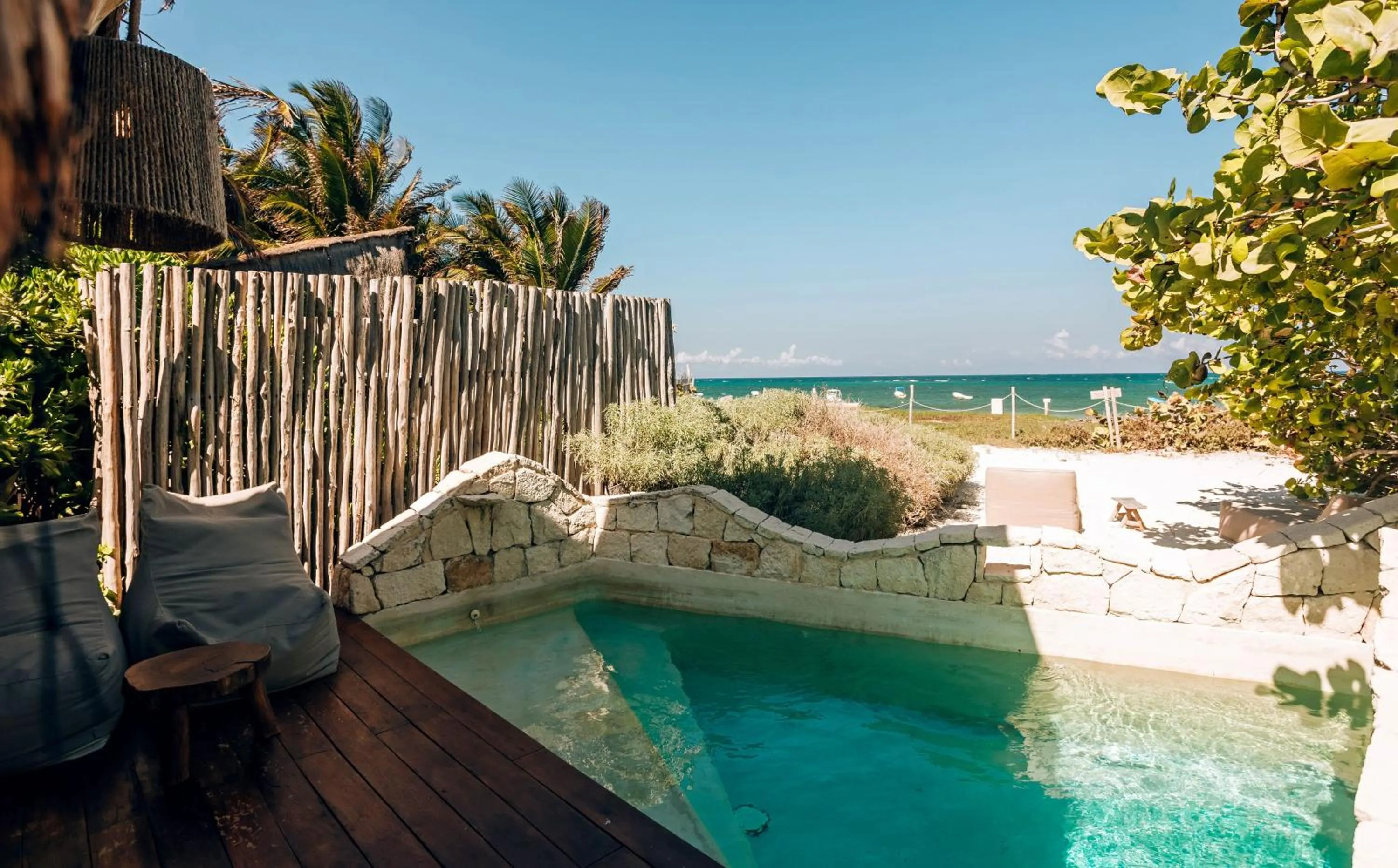 Sea view in Ikal Tulum Hotel