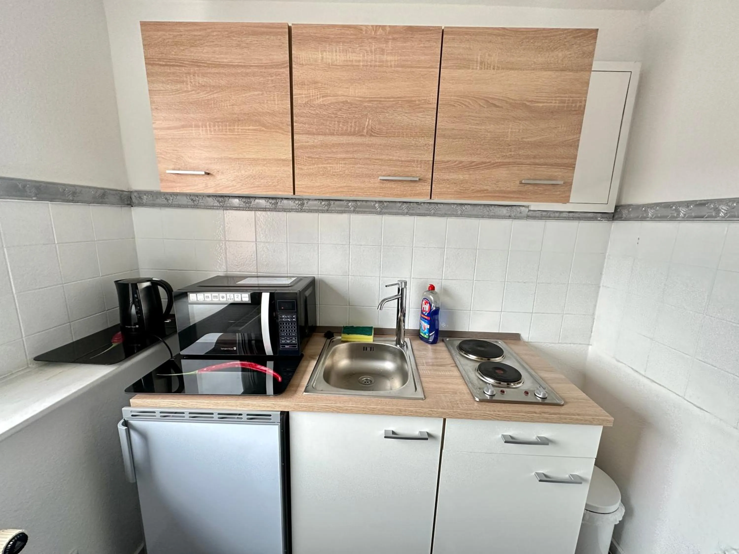 Kitchen or kitchenette in Hotel Specht by Trotmannia