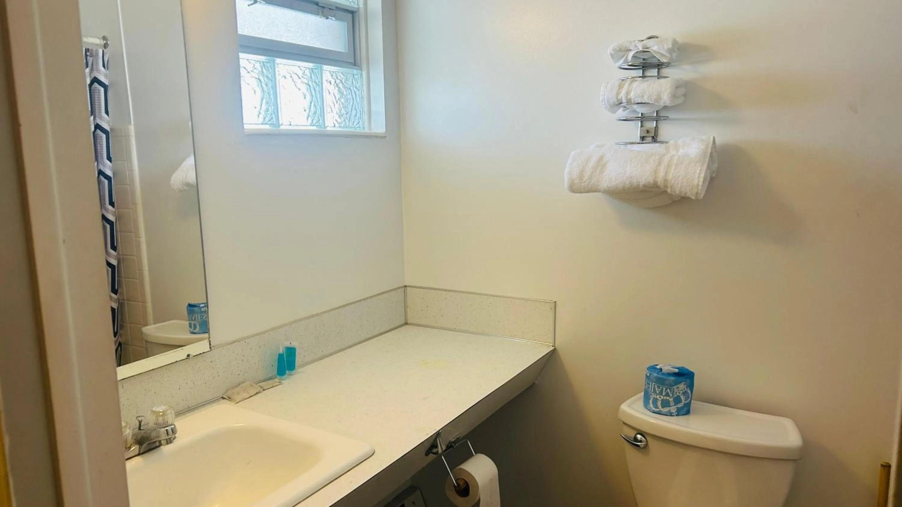 Bathroom in Capital O Swan Inn Comstock Park