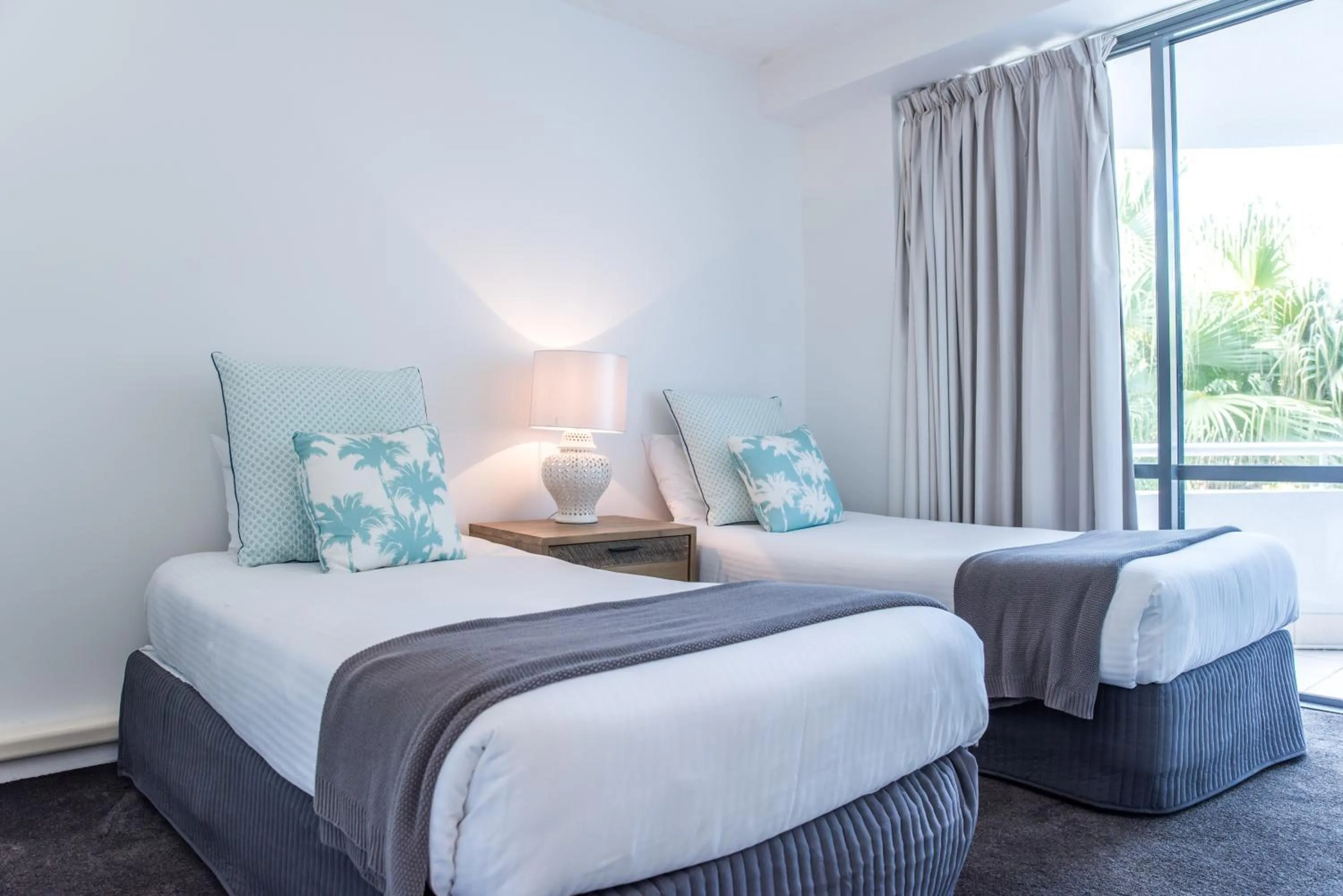 Bed in Noosa Pacific Resort