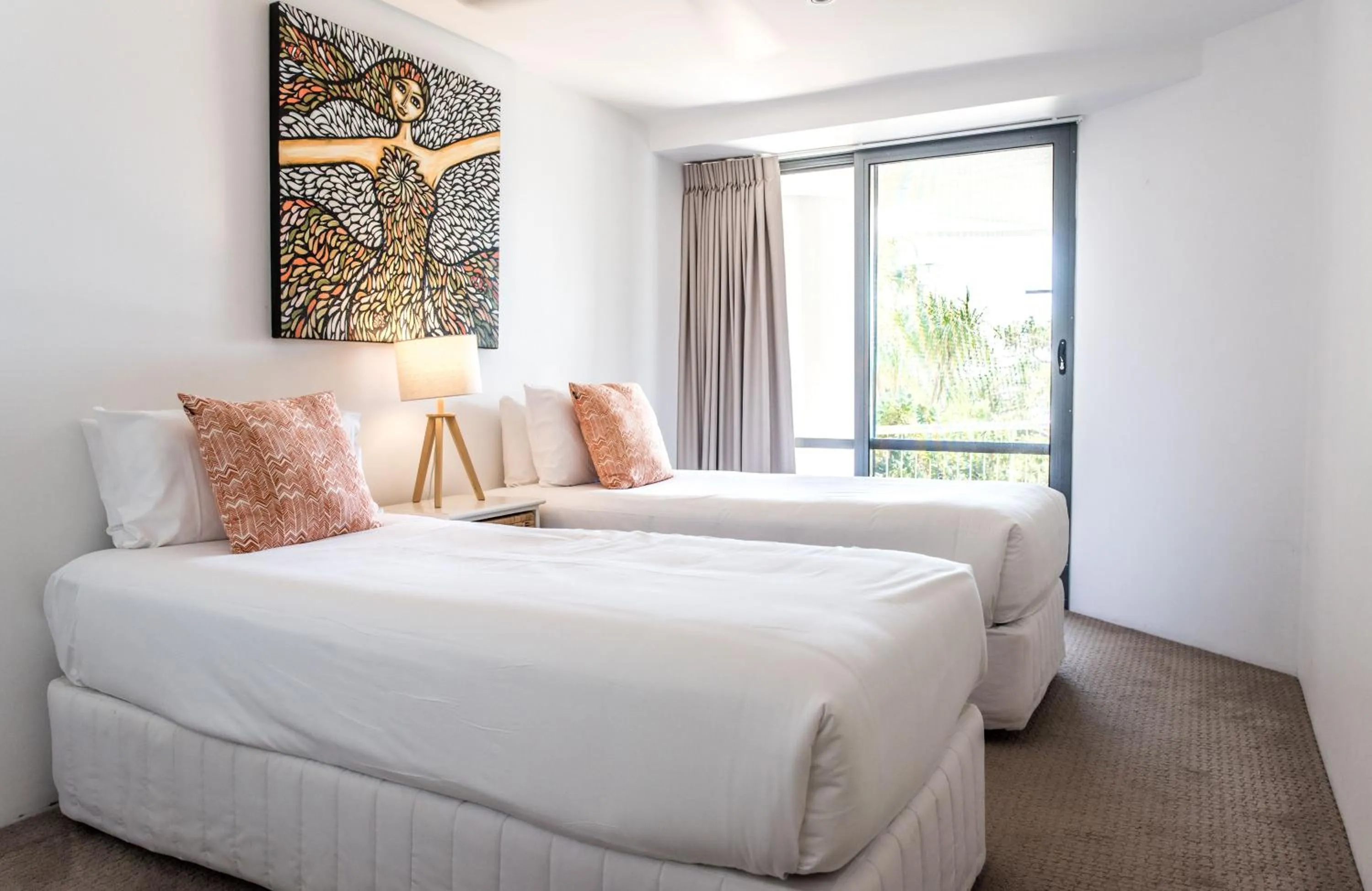 Bed in Noosa Pacific Resort