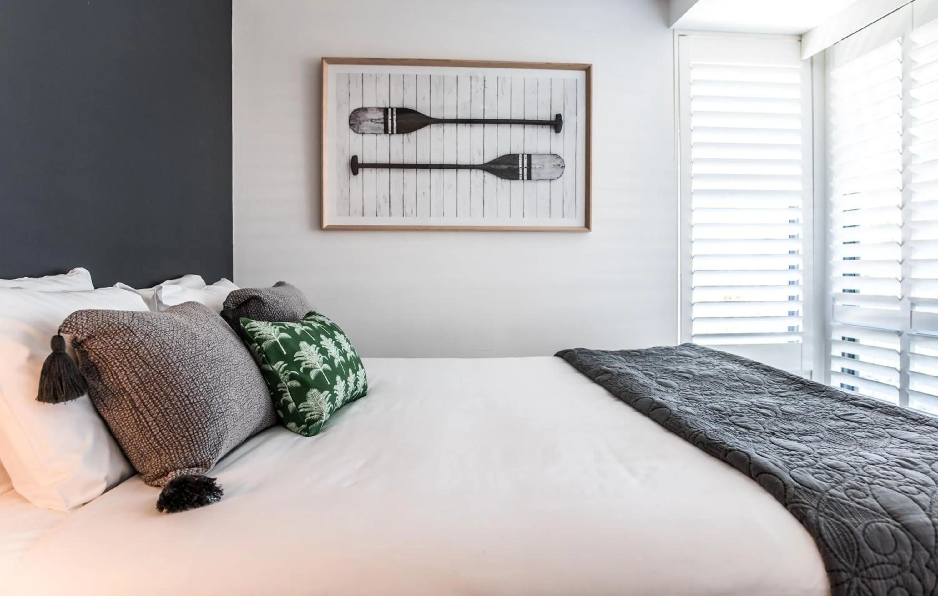 Bed in Noosa Pacific Resort